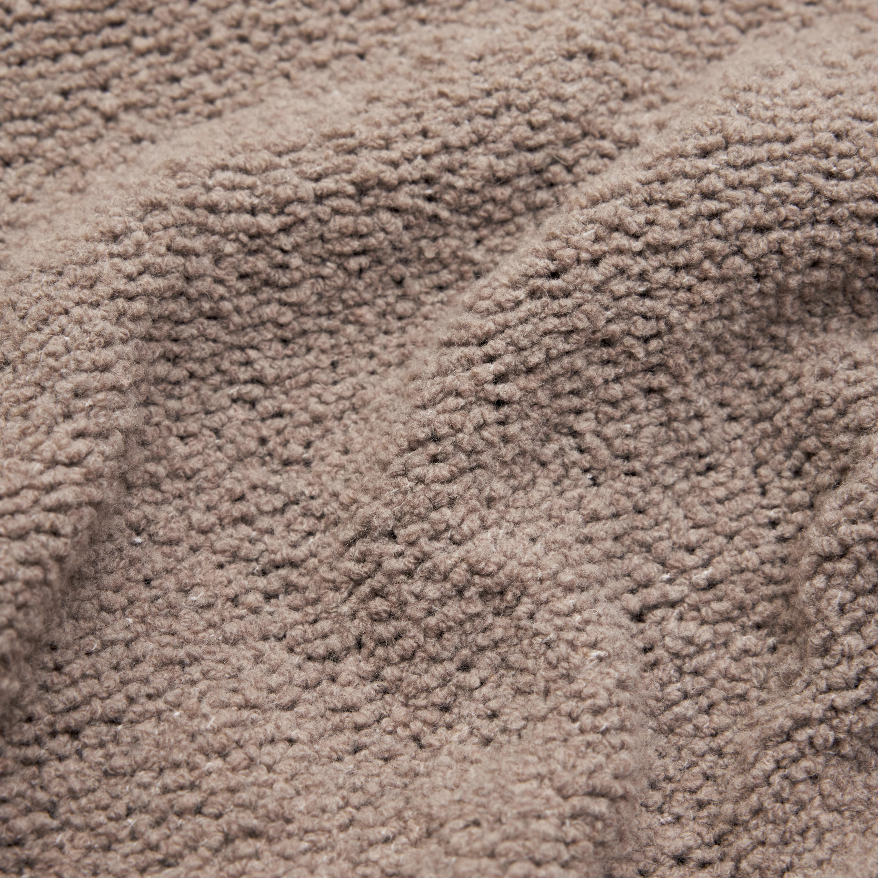 LEANDO - Rundhalspullover in Woll-Mix - Herren - braun - Materialbild (B2C)