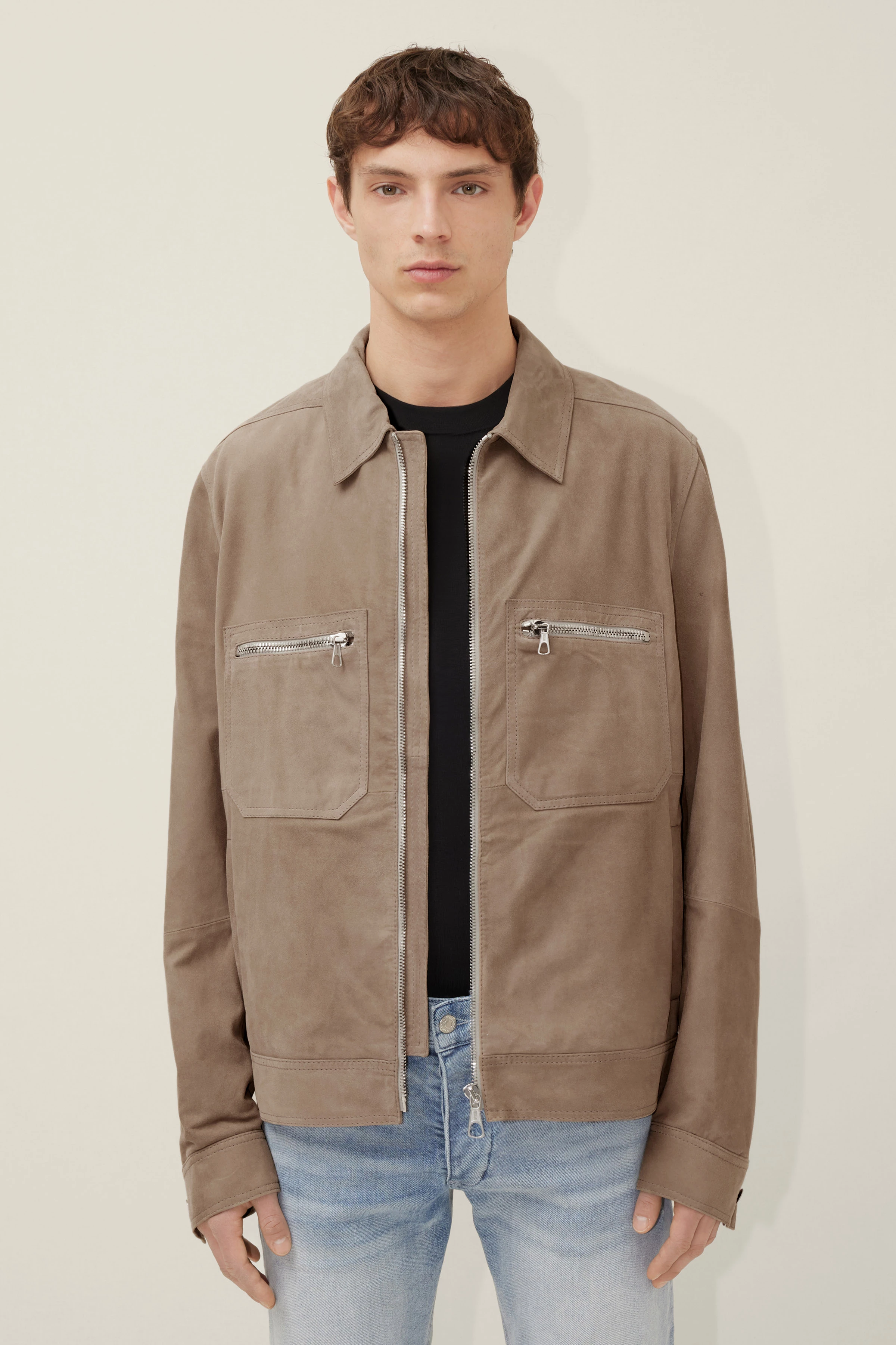 TOMA - Lederjacke - Herren - braun - Frontansicht