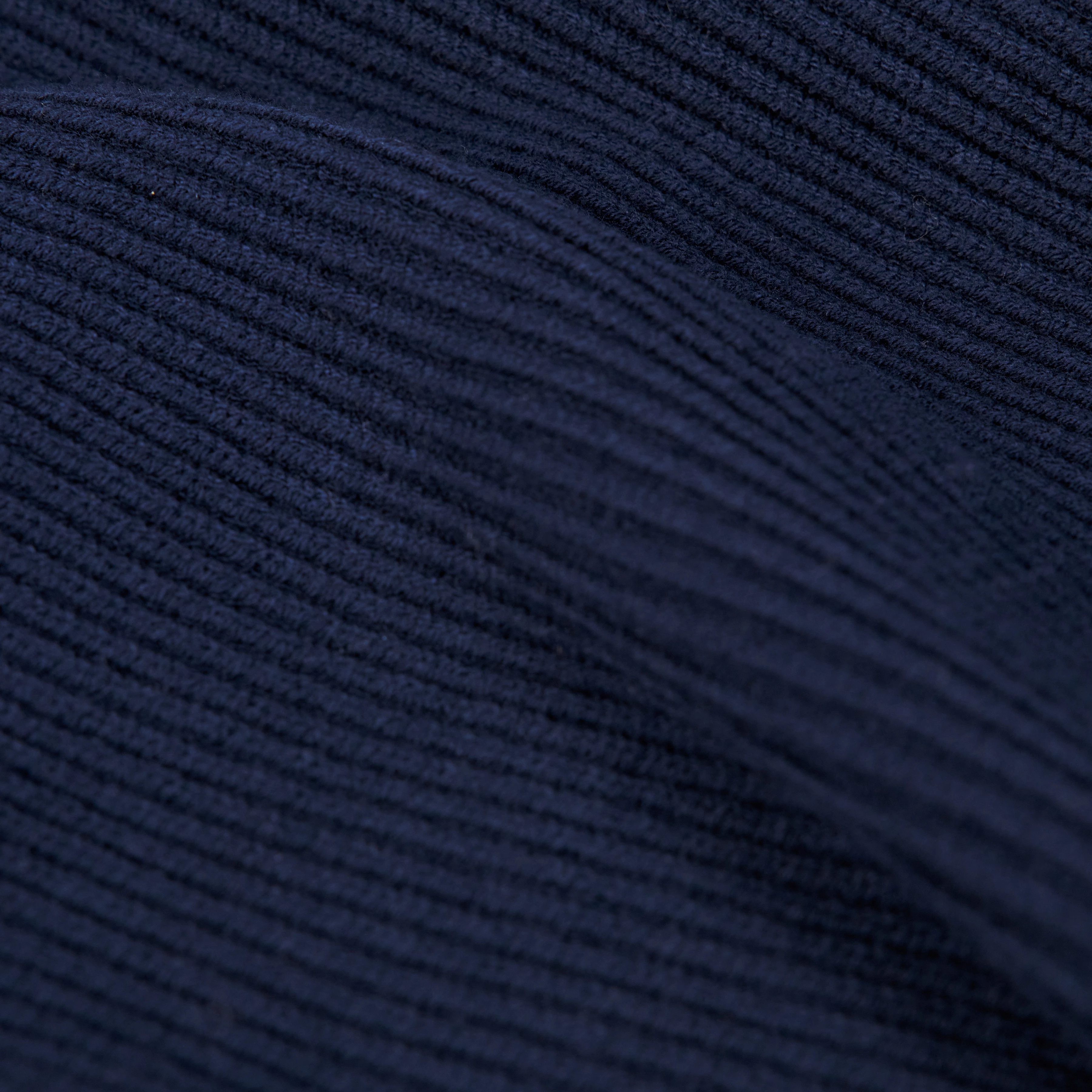 RUSTINO - Strickpullover mit Polokragen in Baumwoll-Mix - Herren - blau - Materialbild (B2C)