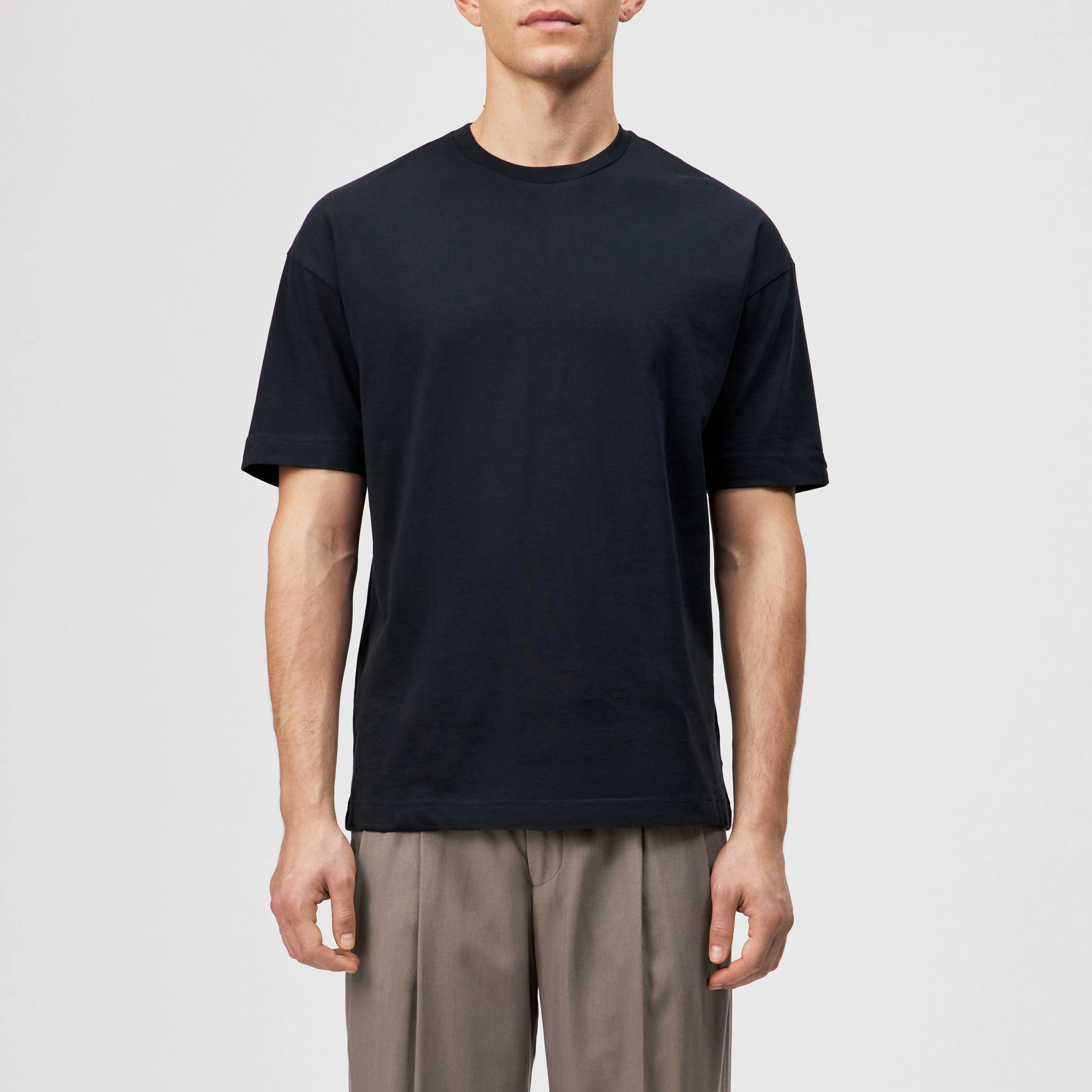 KAYRO - Cotton T-shirt - men - blue - Frontansicht