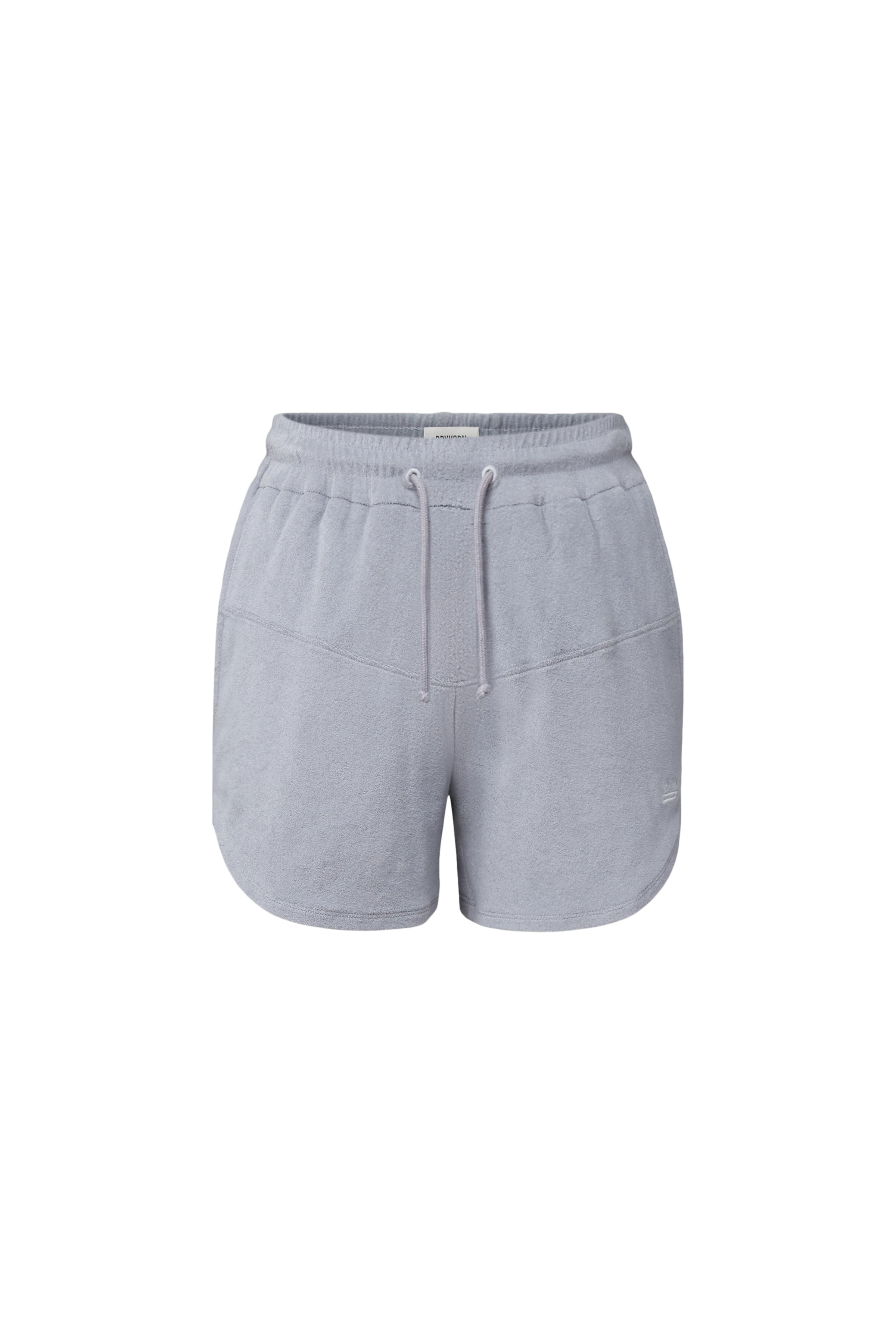 SAHA_P4 - Jersey shorts in soft cotton terry - women - blue - Freisteller Frontansicht