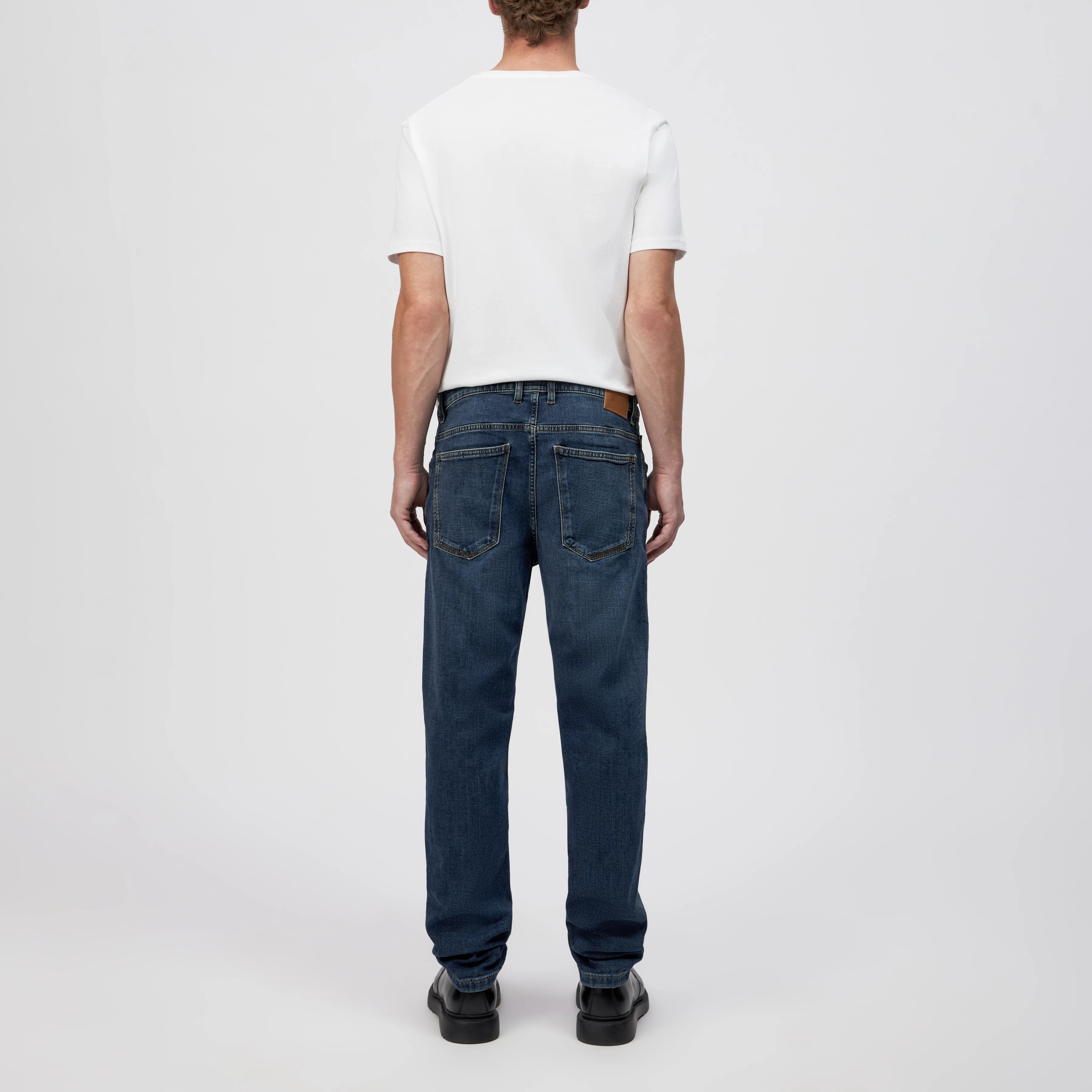 RICC - Jean slim en denim bleu moyen - men - bleu - Rückansicht