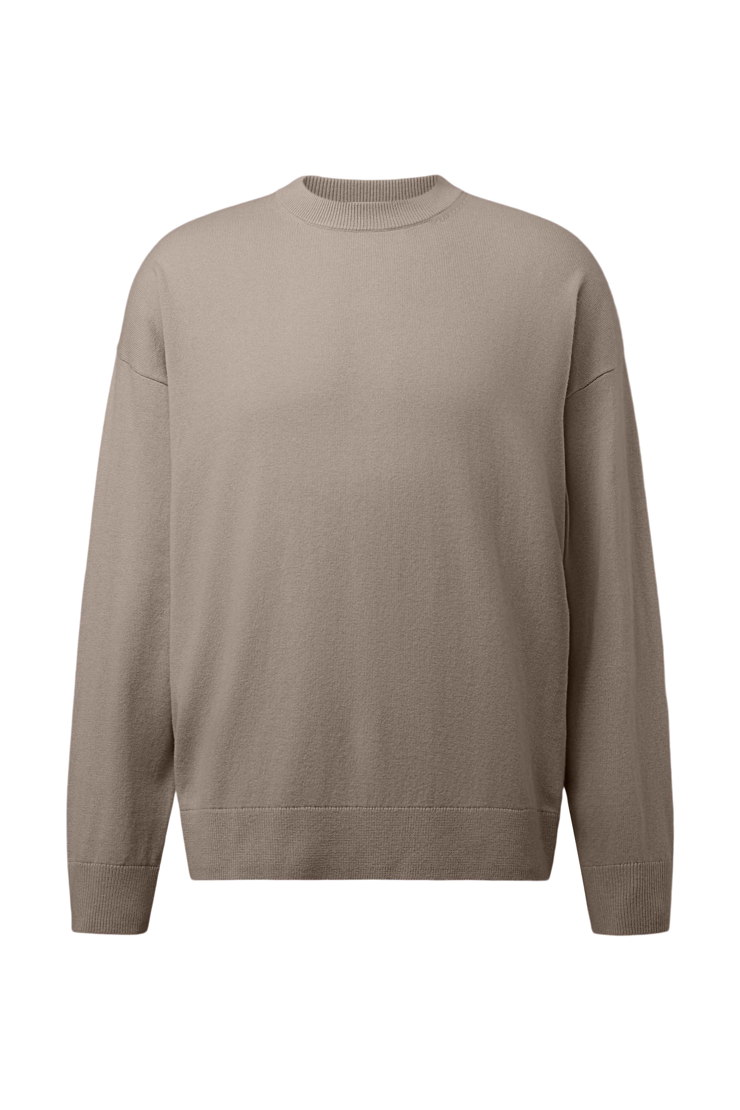 VALDRIK - Crew neck boxy fit jumper - men - brown - Freisteller Frontansicht