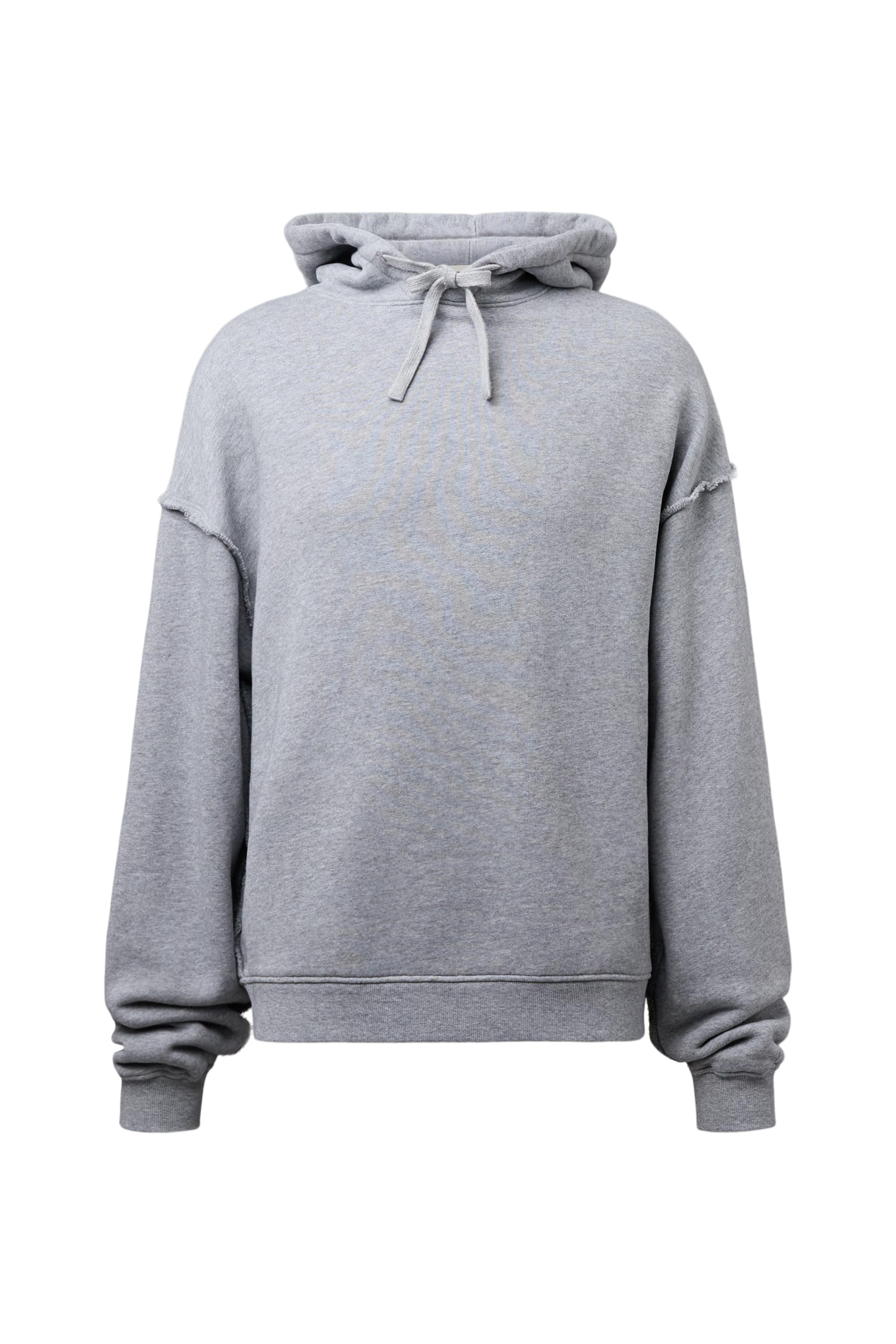 NERIK - Oversized hoodie in marl jersey - men - grey - Freisteller Frontansicht