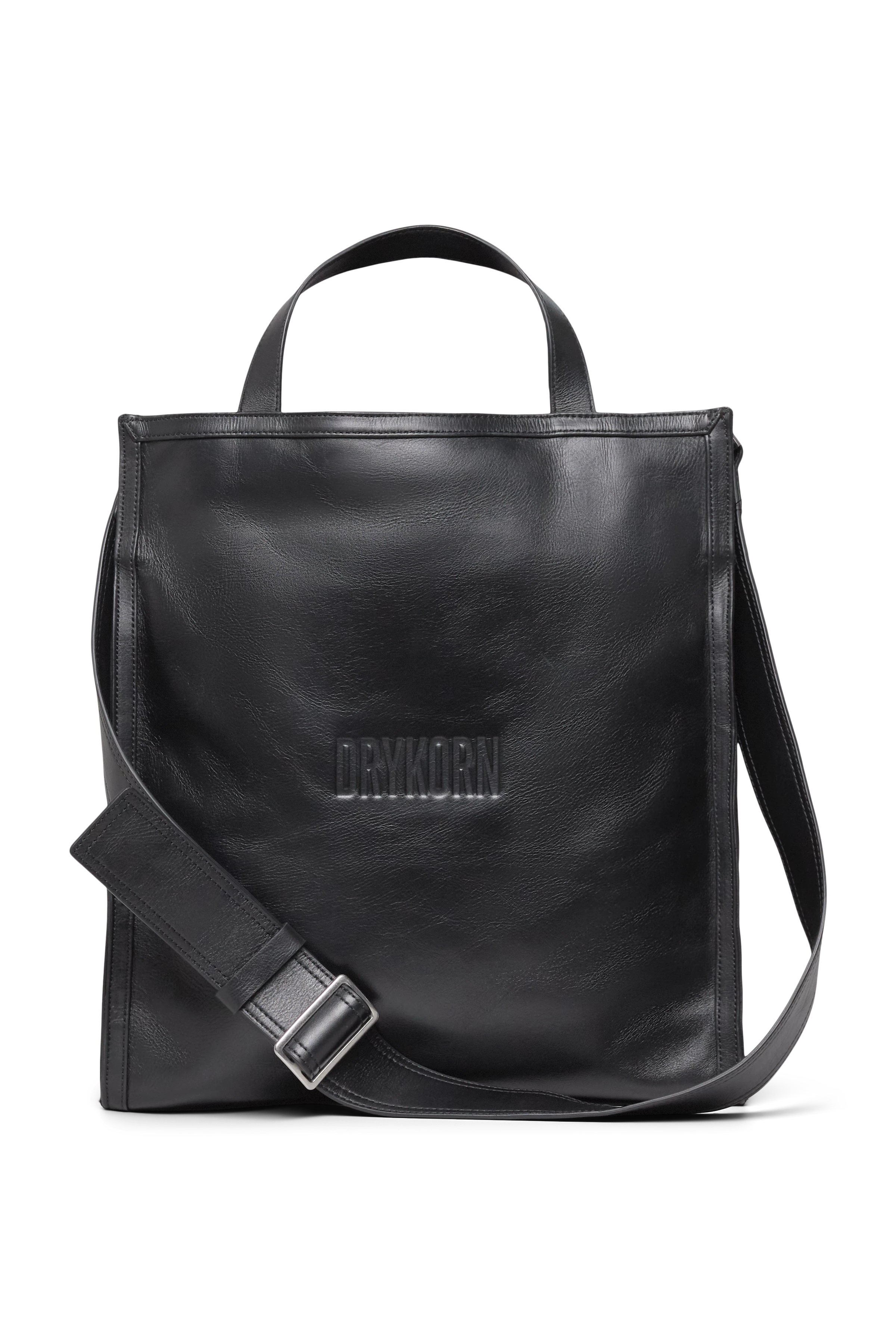 JODY - Tasche in Leder - Unisex - schwarz - Freisteller Frontansicht