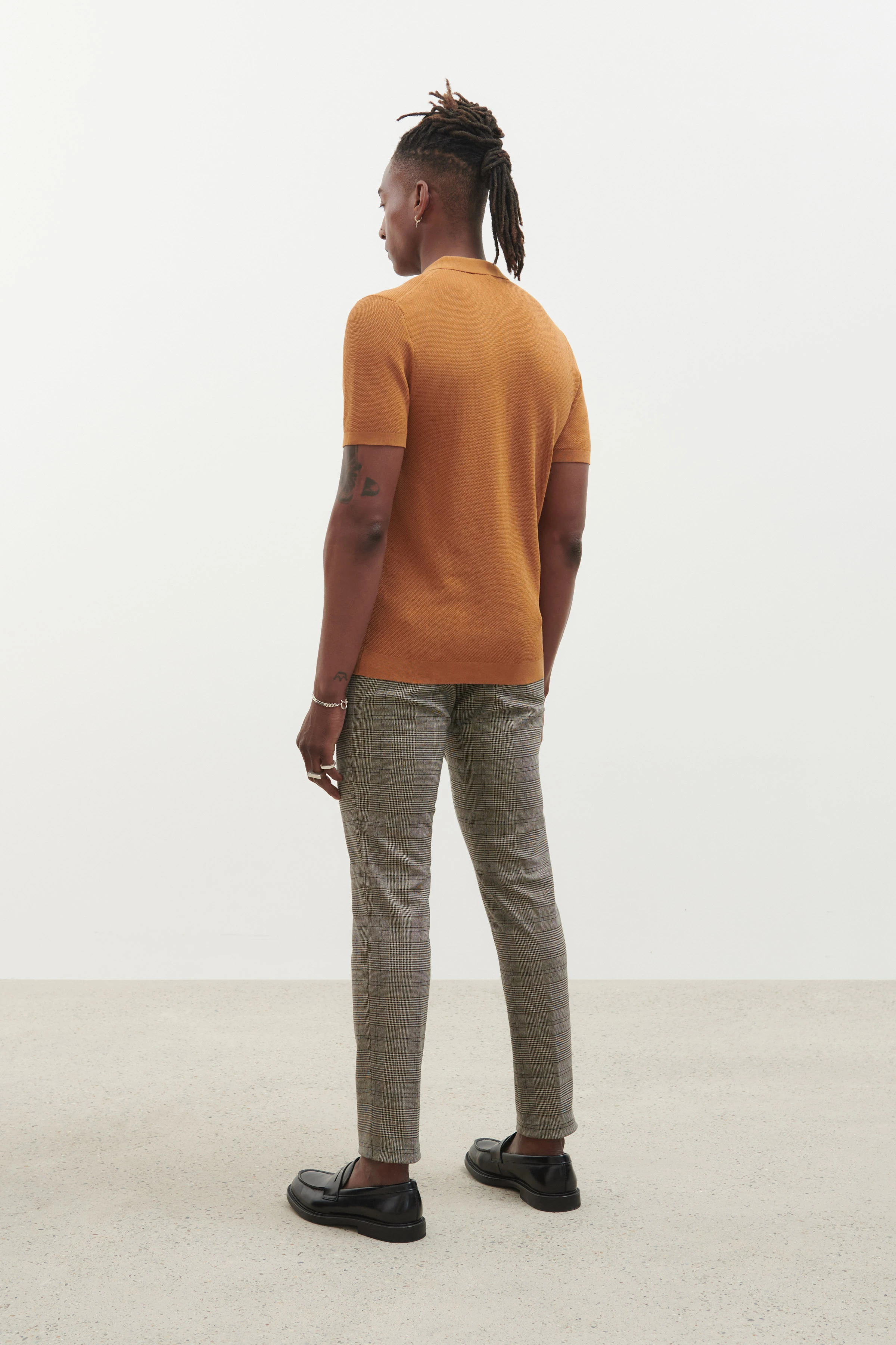 TRITON - Polo en coton - men - marron - Rückansicht