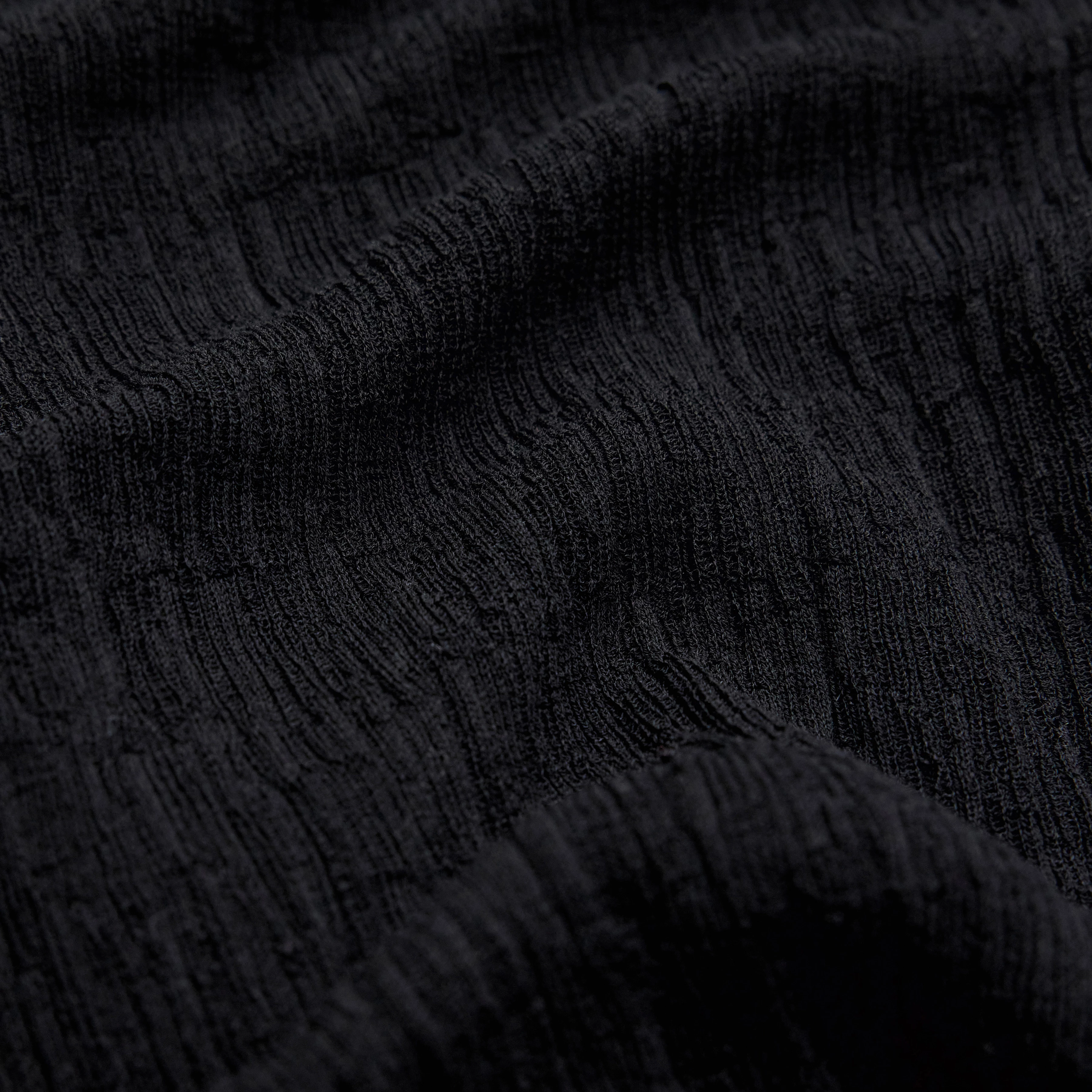 ERMA - Long-sleeved jumper with round neck in mercerised cotton - women - Natural Aluminium - Materialbild (B2C)