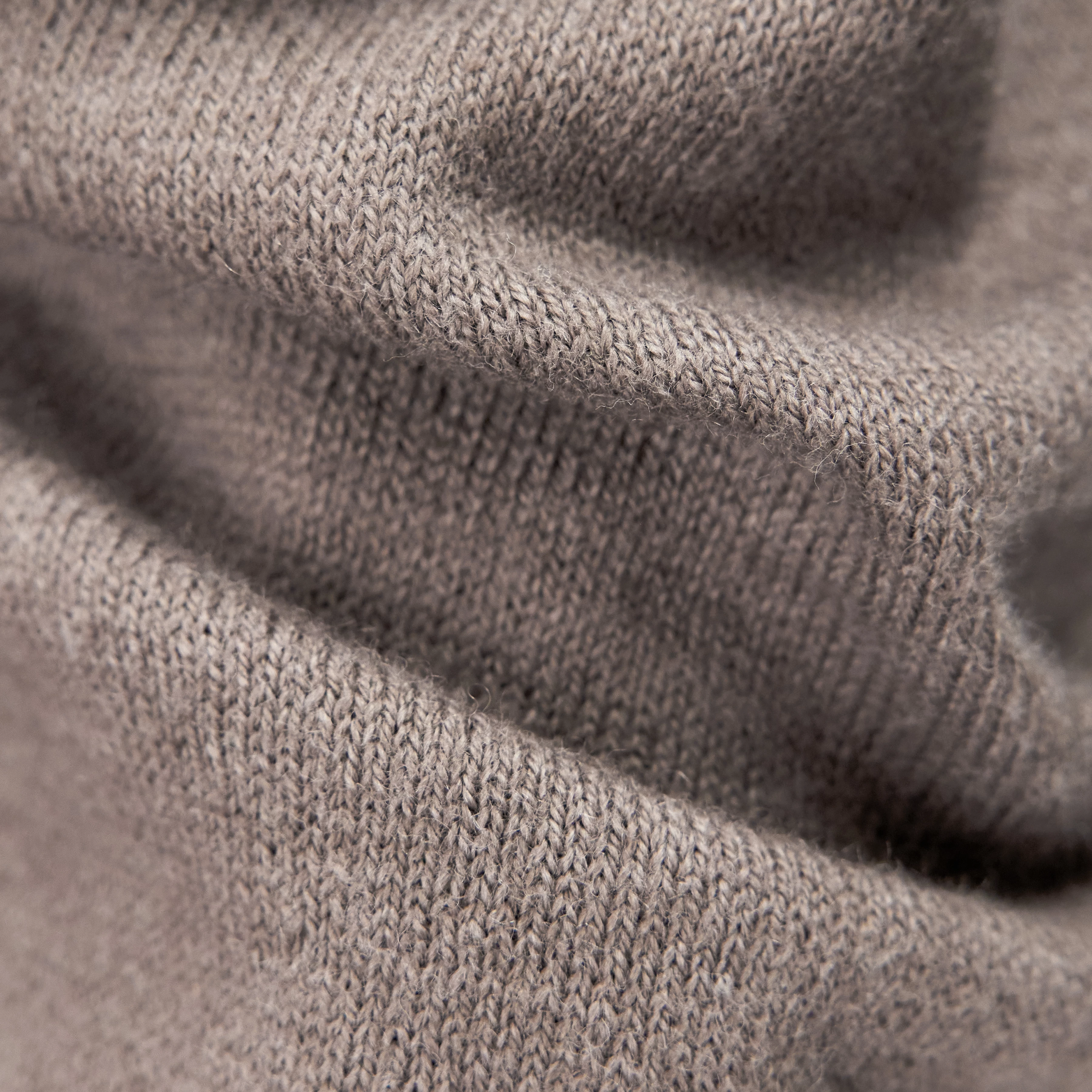 ELUAN - Fine knit cardigan - men - brown - Materialbild (B2C)