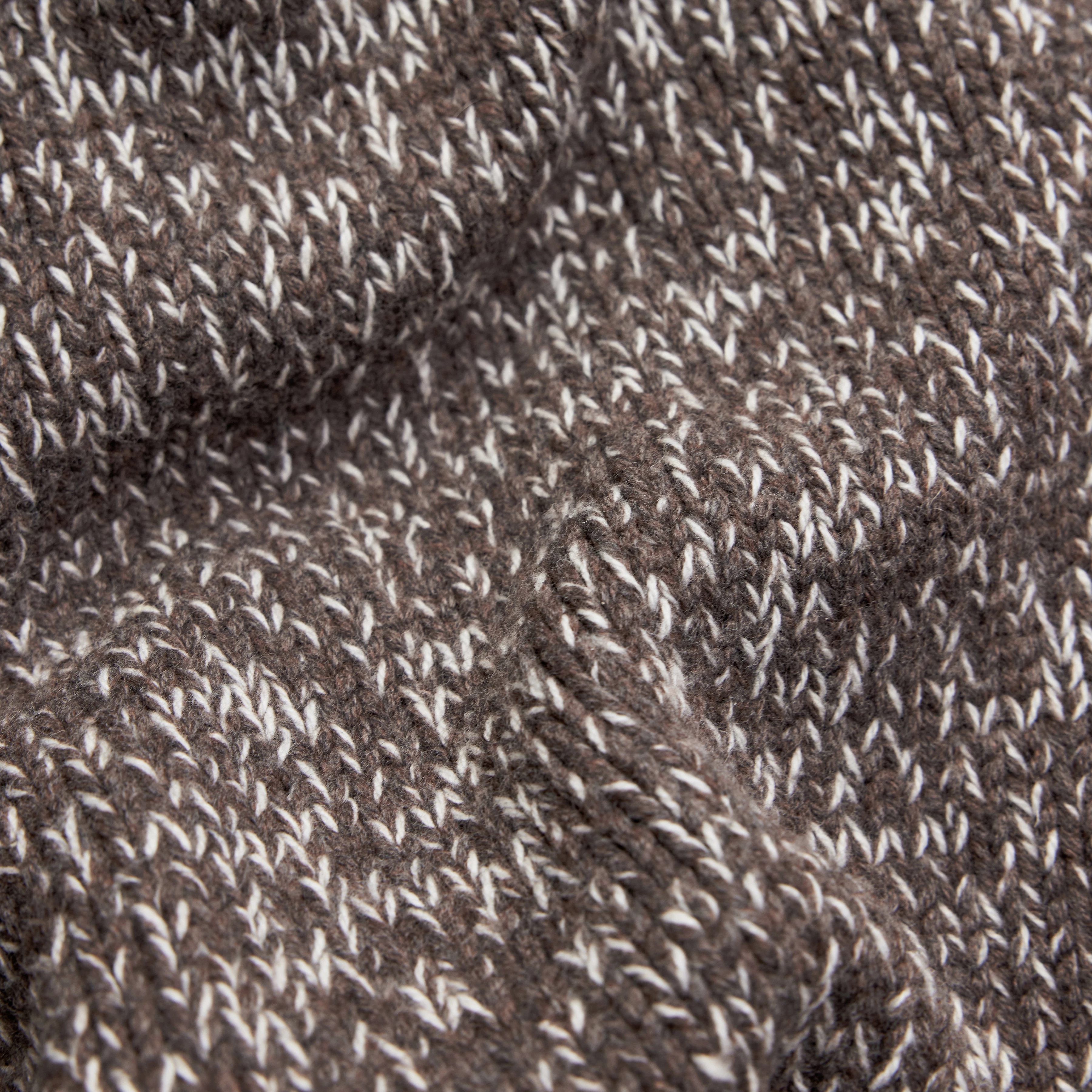 ELDARO - Cardigan in Mouliné Woll-Mix - Herren - braun - Materialbild (B2C)