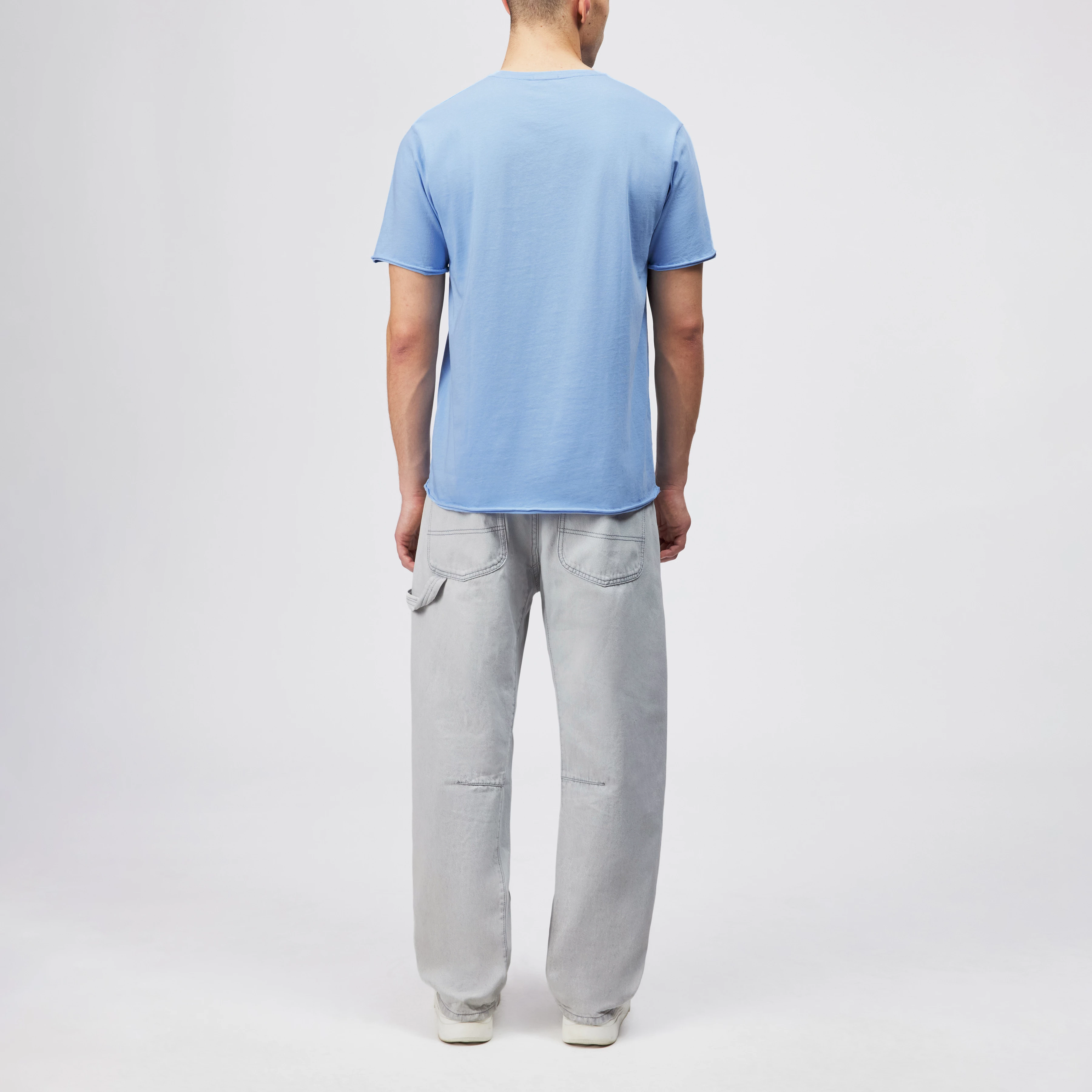 KENDRICK_2 - T-shirt in pure cotton - men - blue - Rückansicht