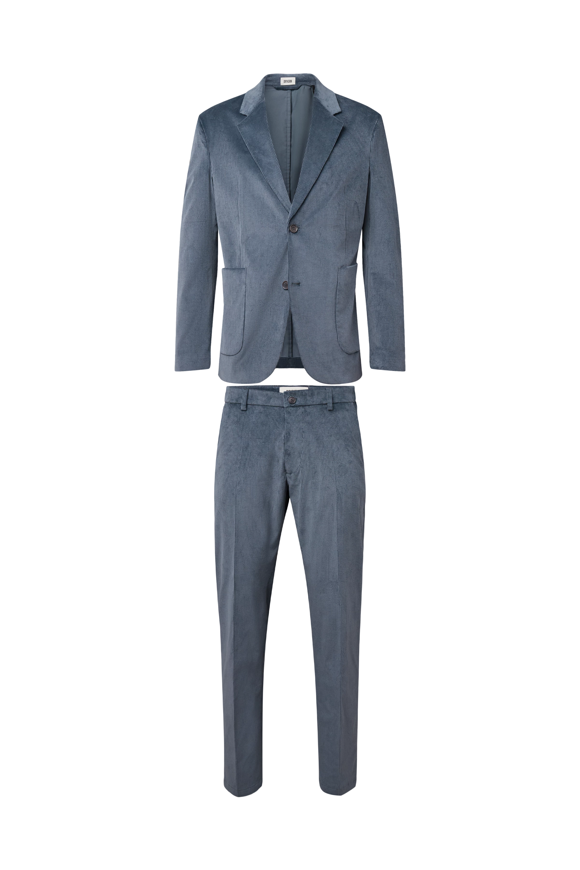 A-MARLS - Relaxed fit corduroy suit - men - grey - Freisteller Frontansicht