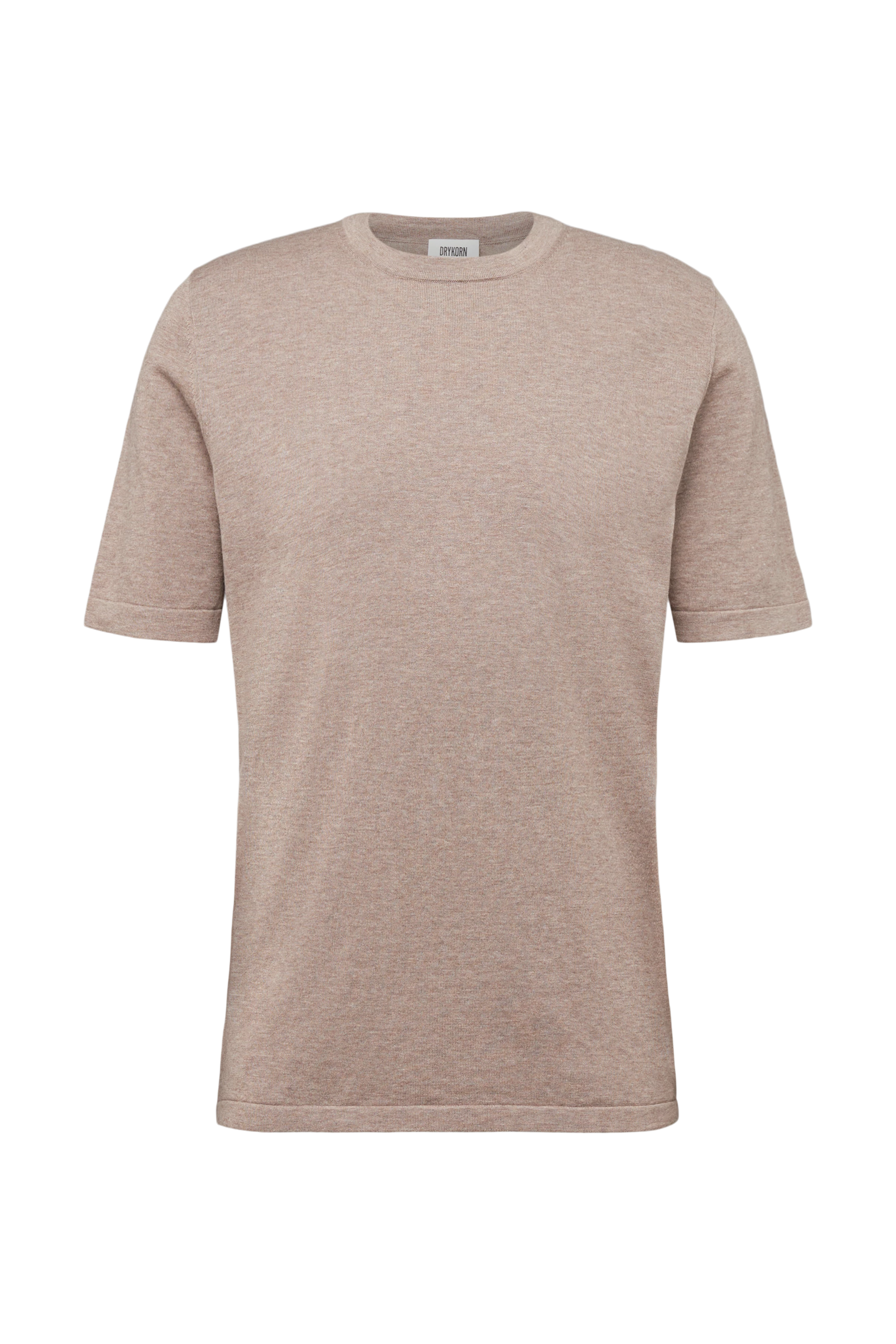 VALENTIN - T-shirt in mercerised cotton - men - brown - Freisteller Frontansicht