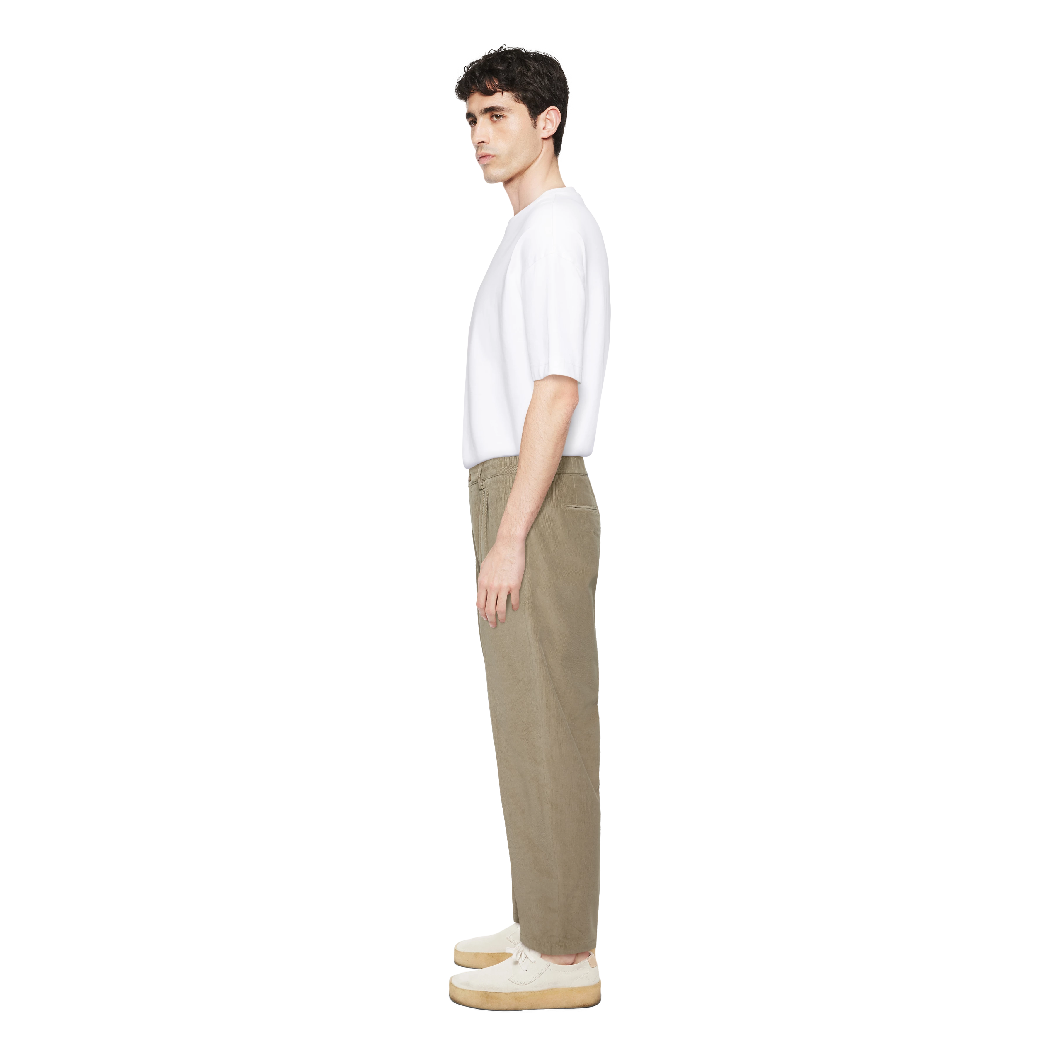 KARYKO - Chinos in corduroy - men - brown - Seitenansicht