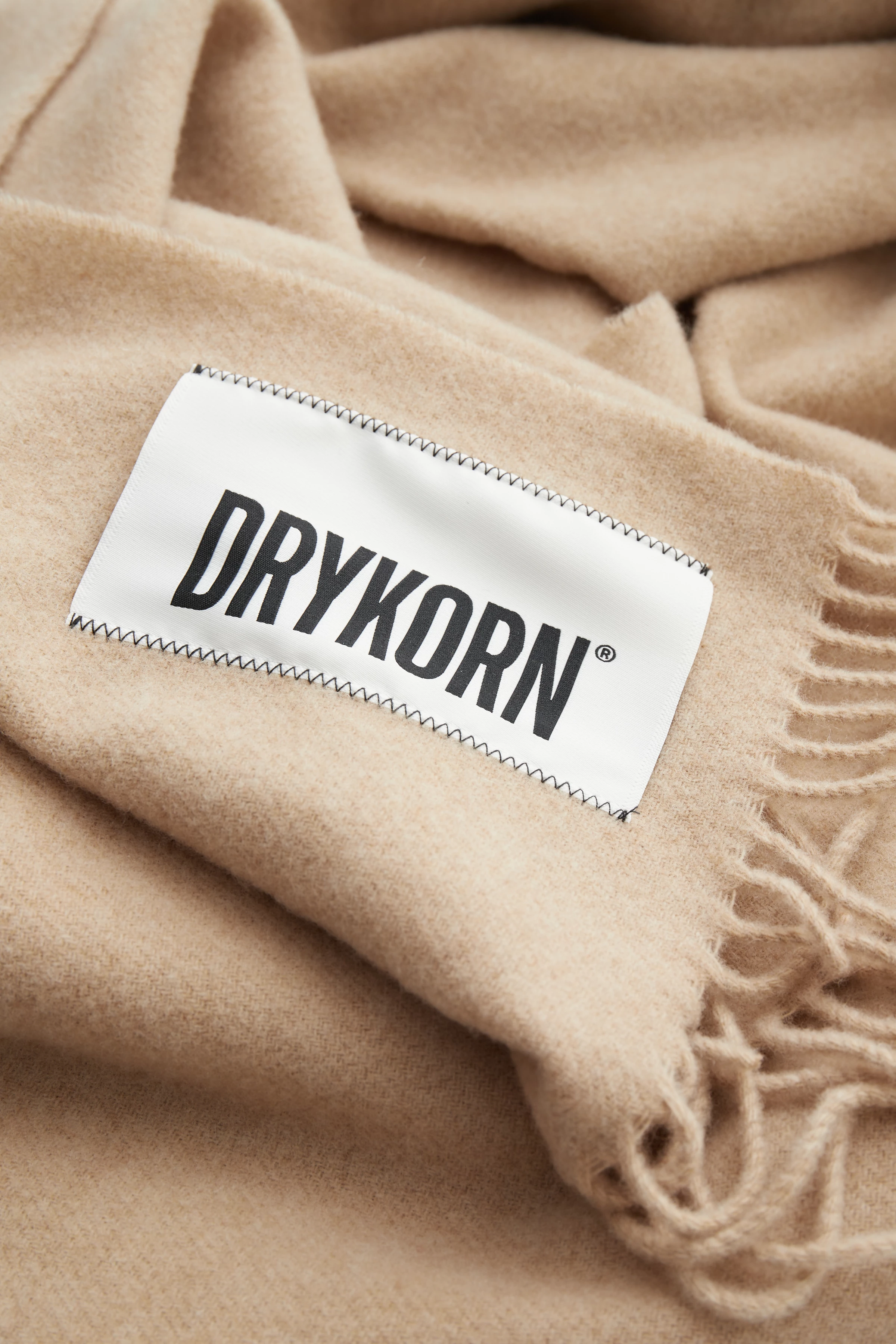 GAZE - scarf in pure wool - unisex - brown - Freisteller Rückansicht