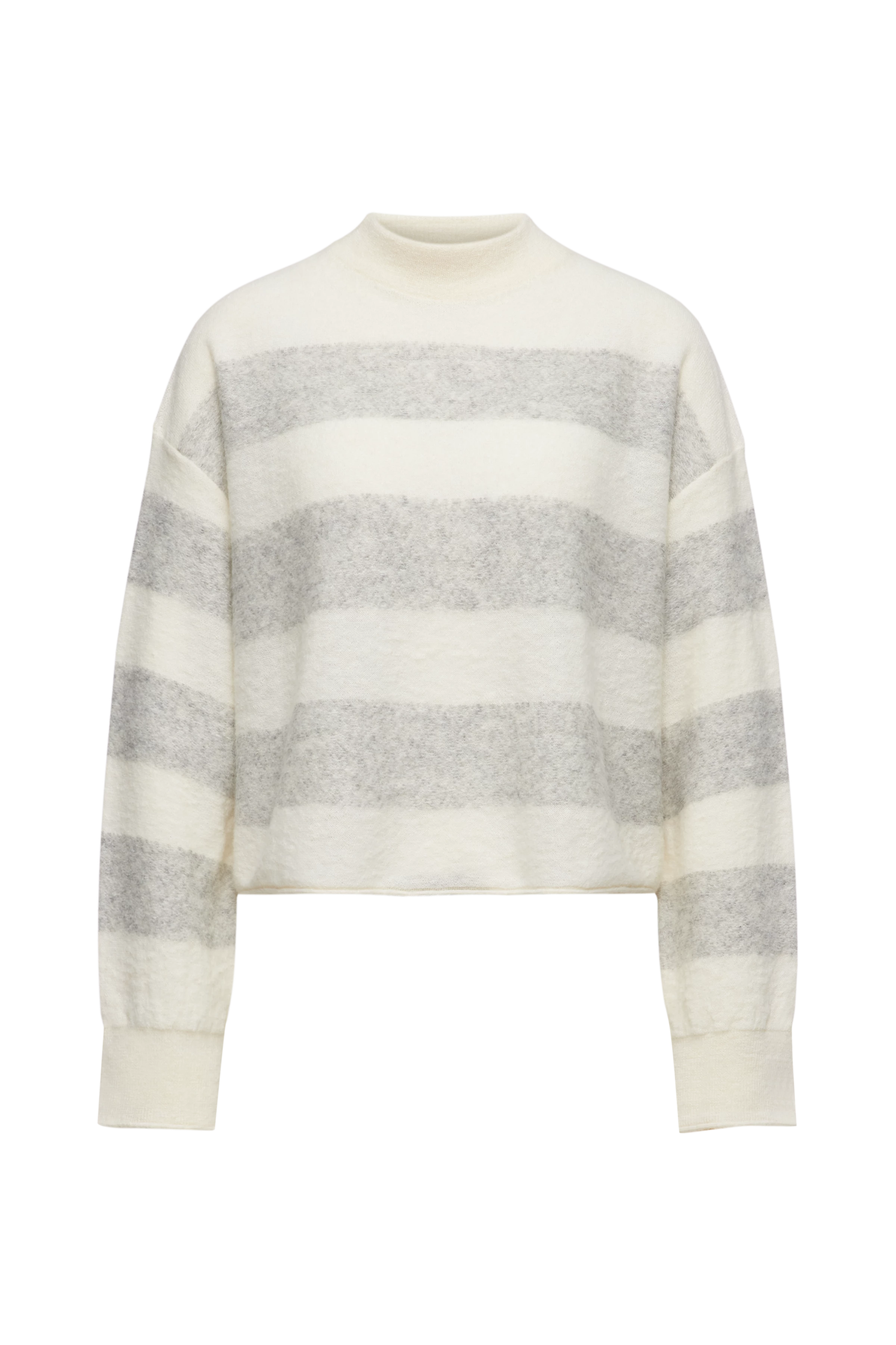 MATHISA - Cropped jumper in alpaca wool blend - women - off white - Freisteller Frontansicht