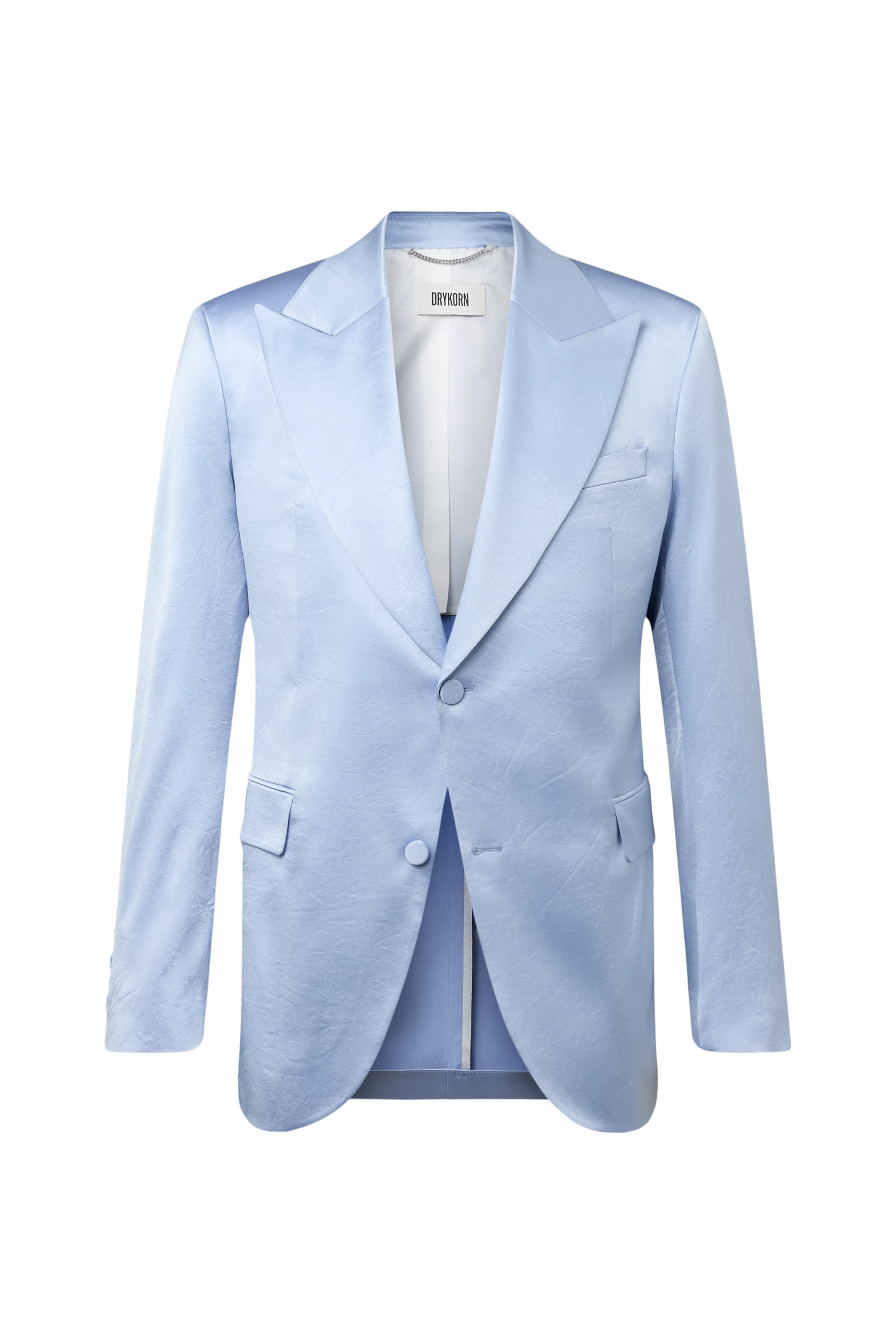 JACATO - Dinnerjacket in Satin - Herren - blau - Freisteller Frontansicht