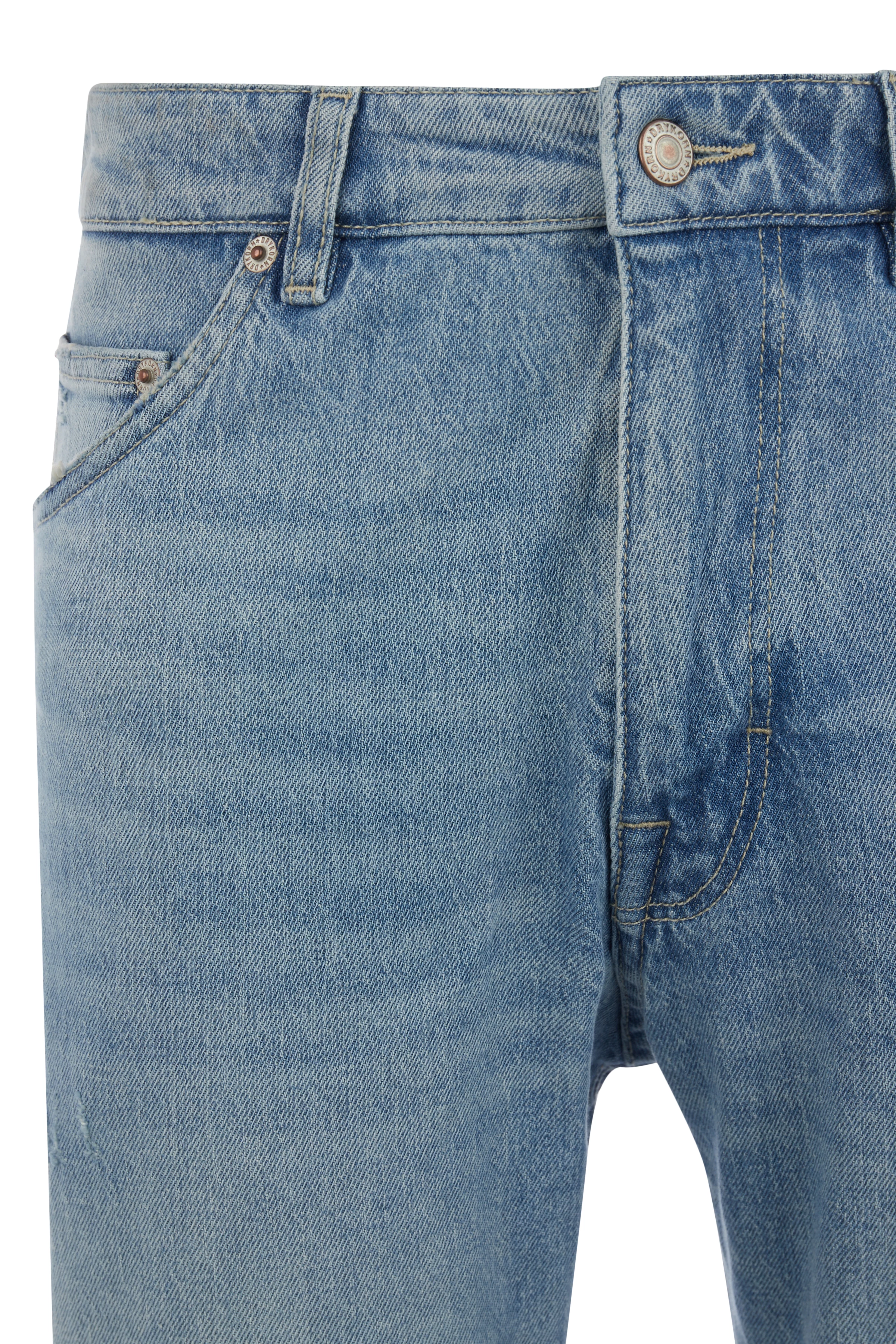 BIT - hellblaue authentic washed relaxed Fit Jeans - Herren - blau - Freisteller Detailansicht