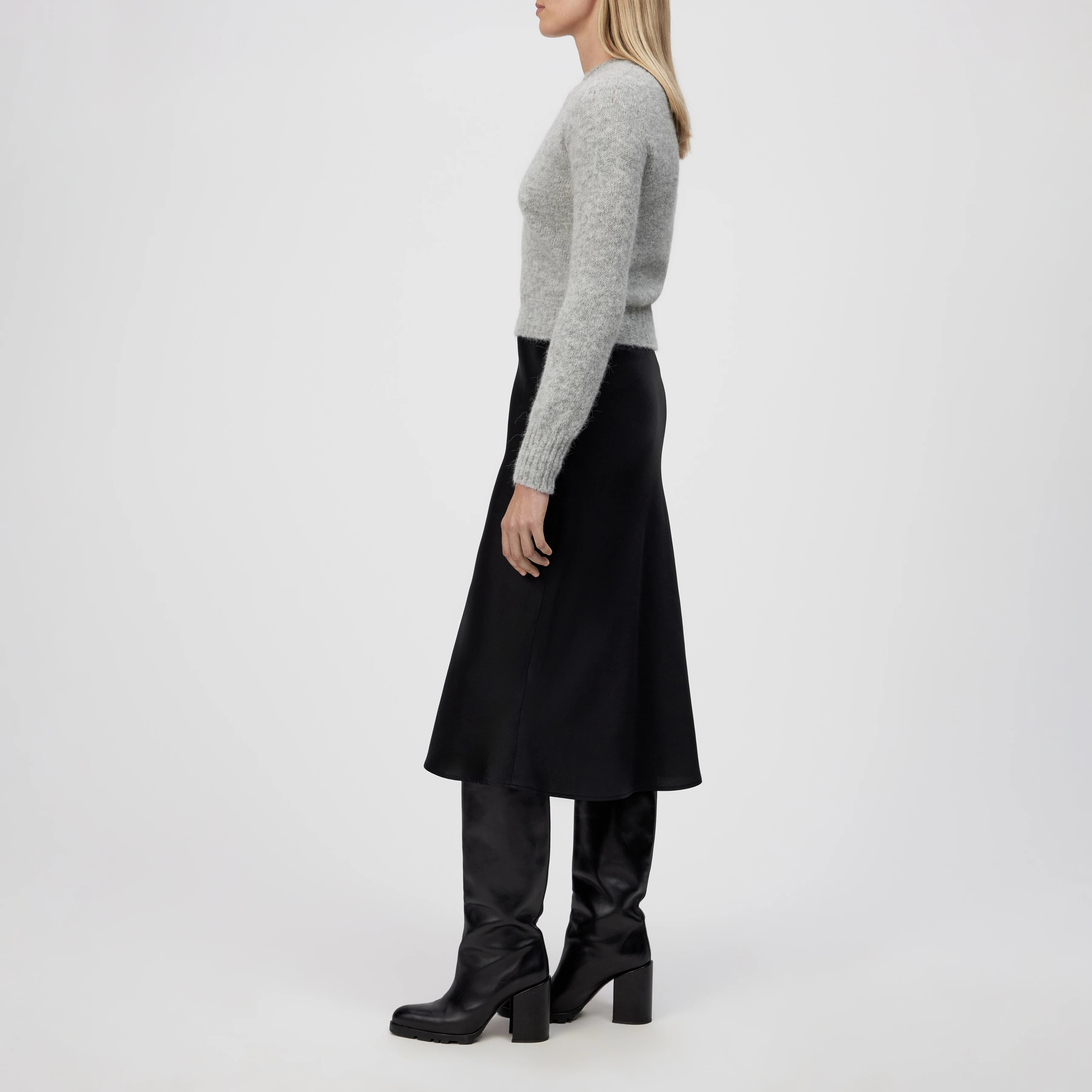 FIDA - Sweater in luxurious alpaca blend - women - grey - Seitenansicht