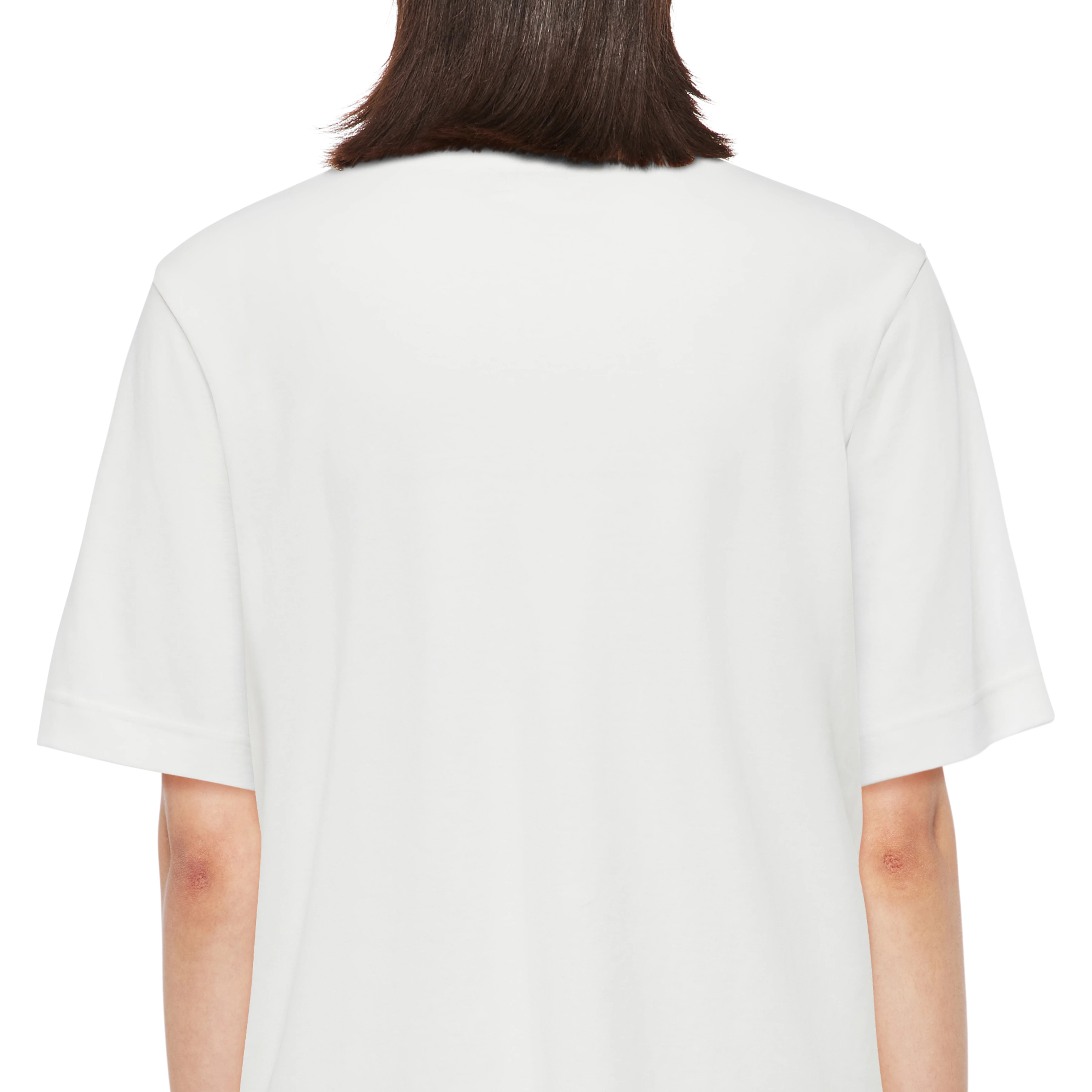 KIRANI_P2 - Supima cotton T-shirt - women - off white - Detailansicht am Model