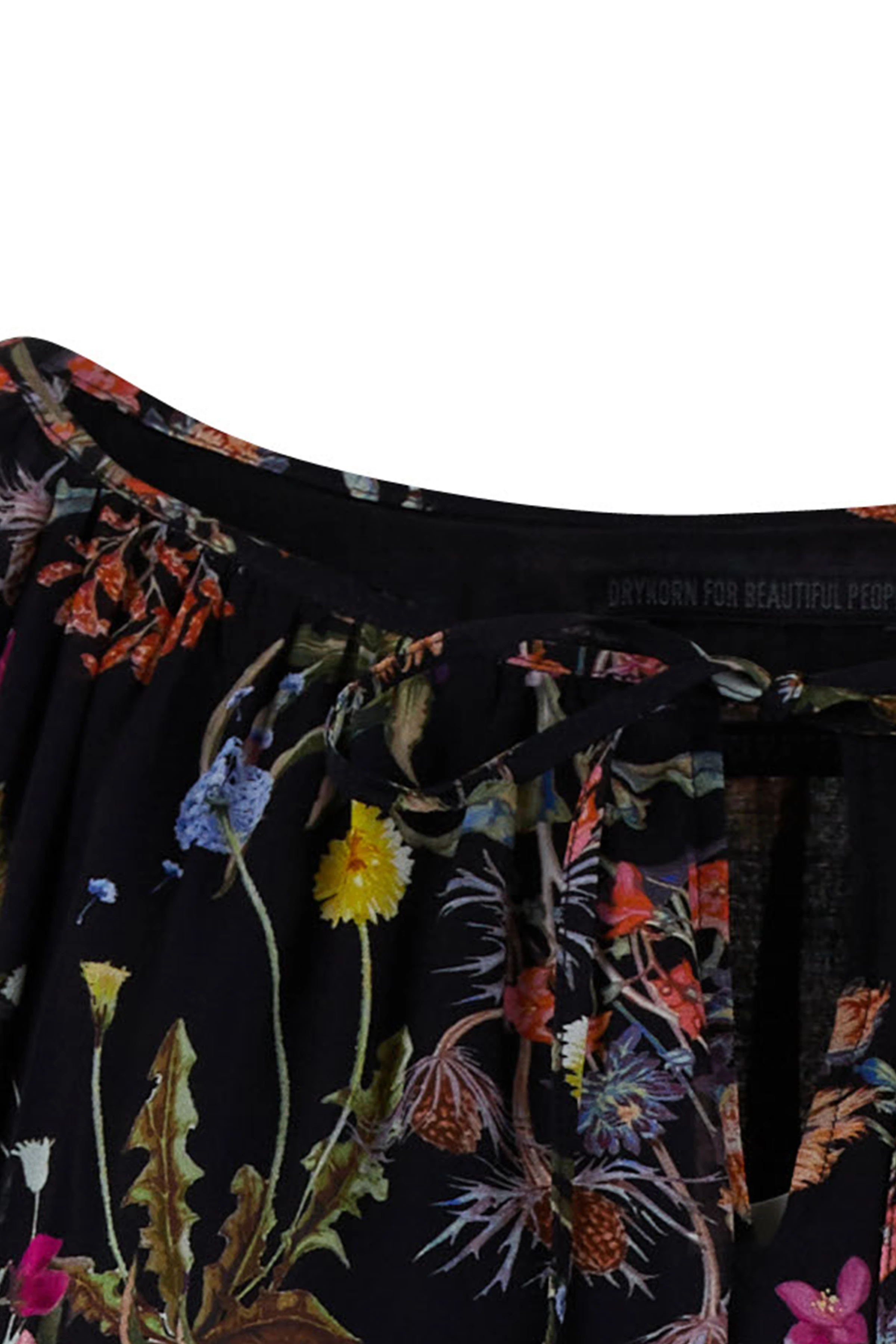 JOYEE - Midi dress with V-neck - women - black - Freisteller Detailansicht