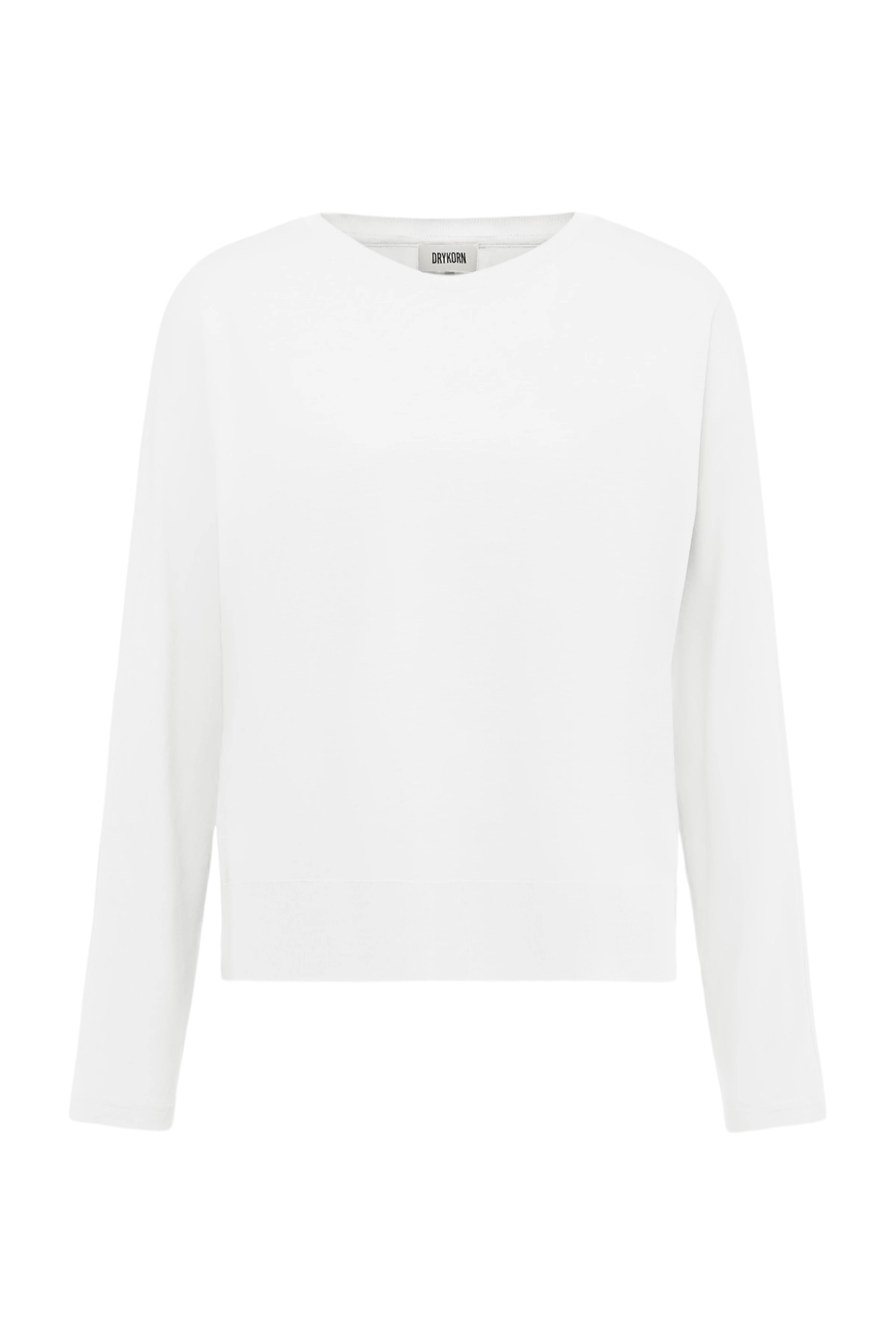 SOMEJA - Batwing long-sleeved top in lyocell-cotton blend - women - off white - Freisteller Frontansicht