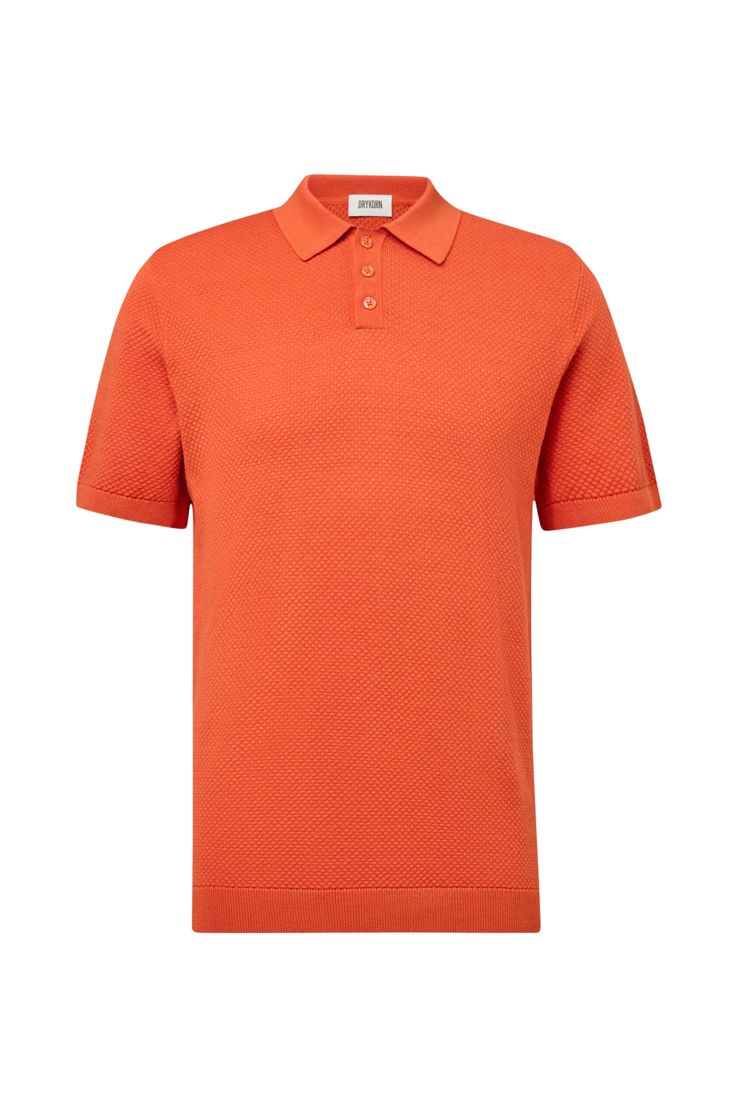 TRITON - Polo shirt in cotton - men - orange - Freisteller Frontansicht