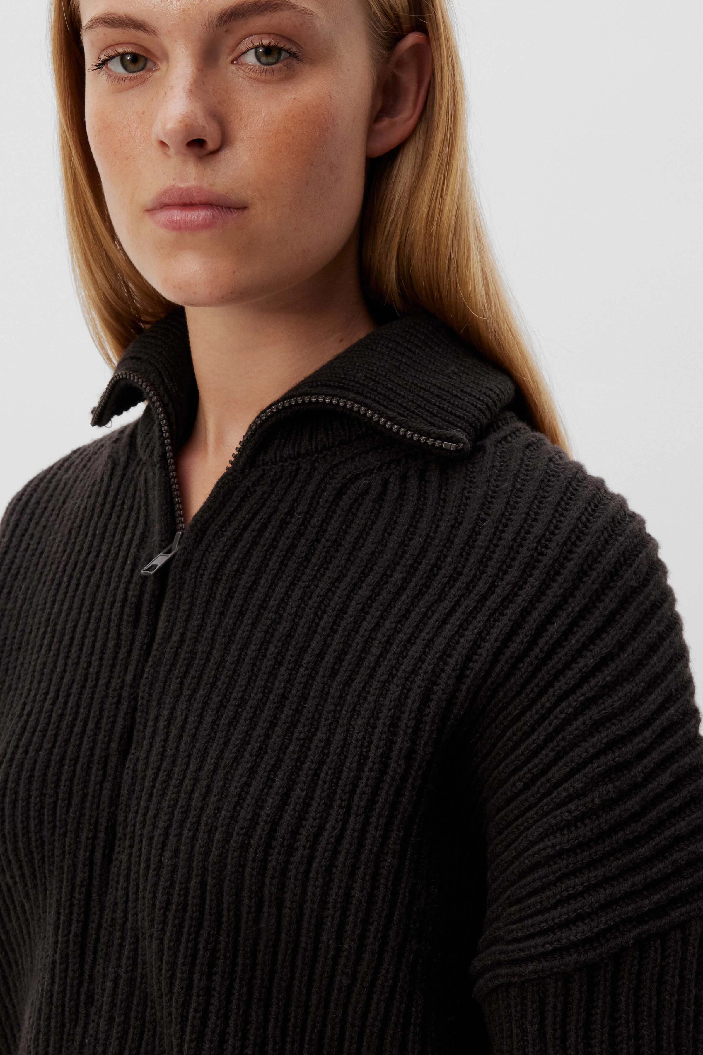 WILMI - cardigan in virgin wool - women - brown - Seitenansicht