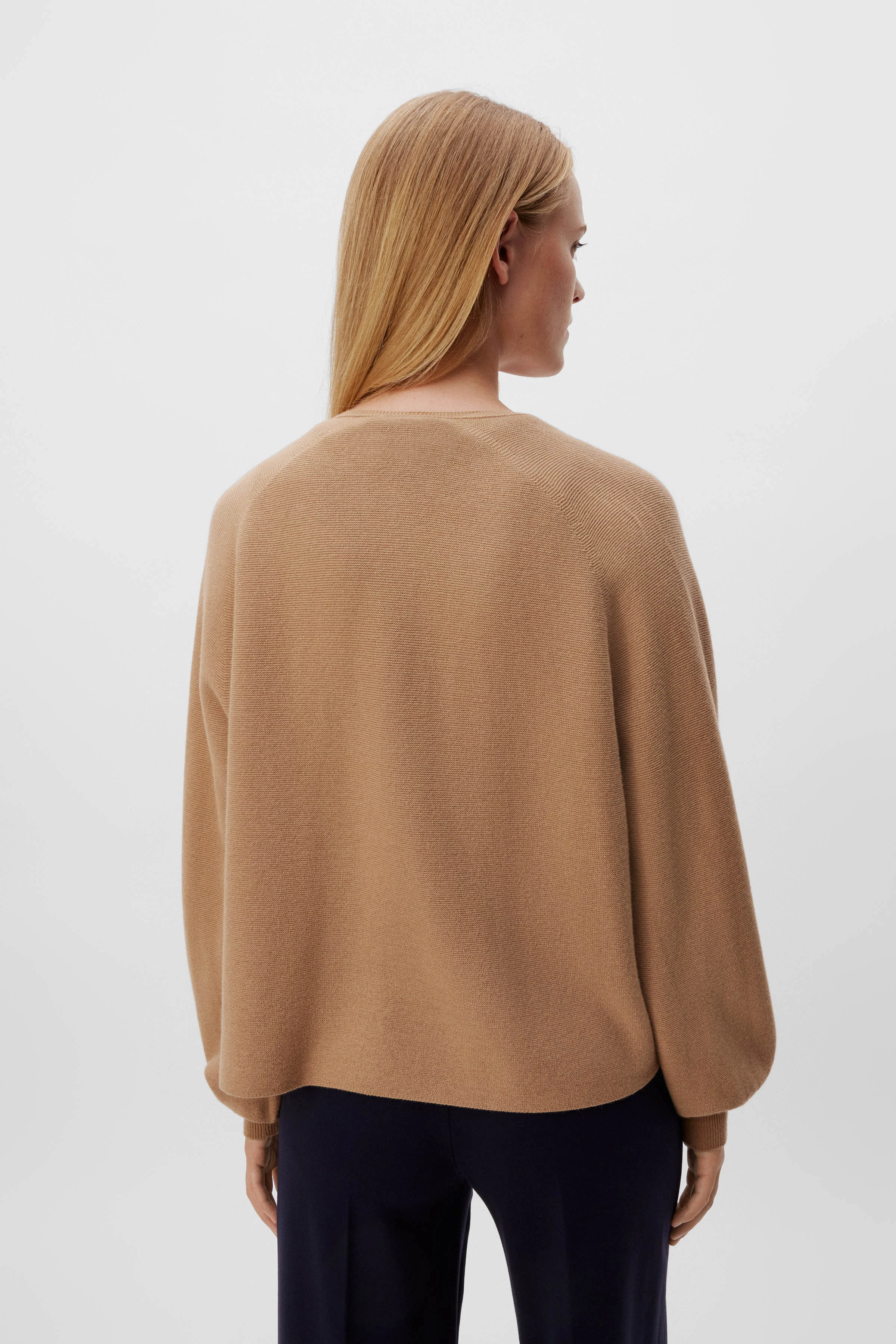 MANUI - Cardigan mit Kaschmir-Anteil - Damen - braun - Rückansicht