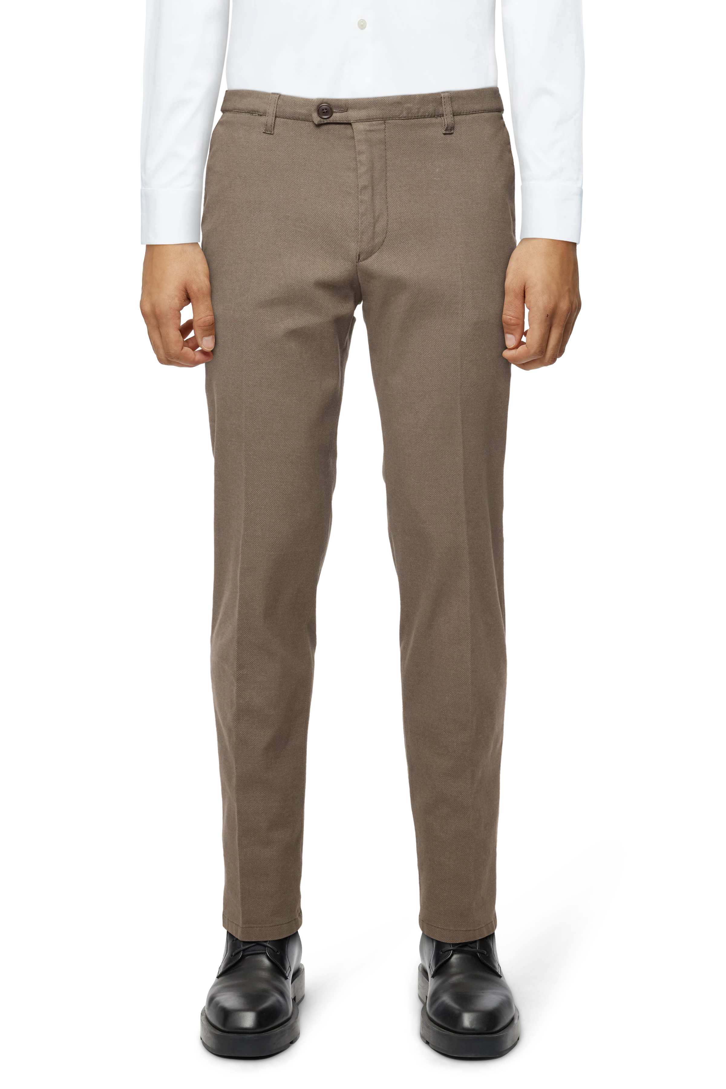KILL - Chino en mélange de coton élastique - men - marron - Frontansicht