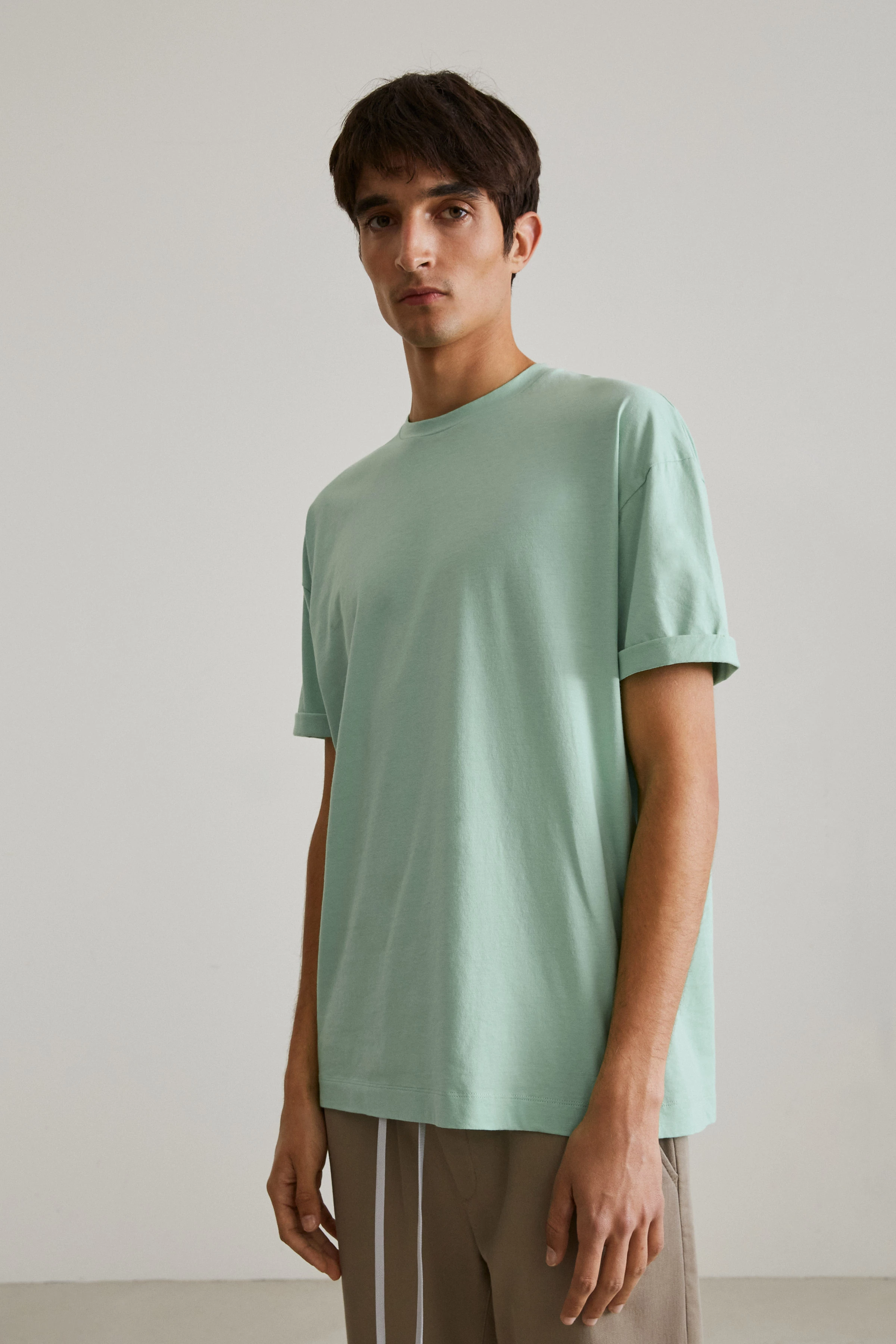 THILO - T-shirt in pure cotton - men - green - Frontansicht