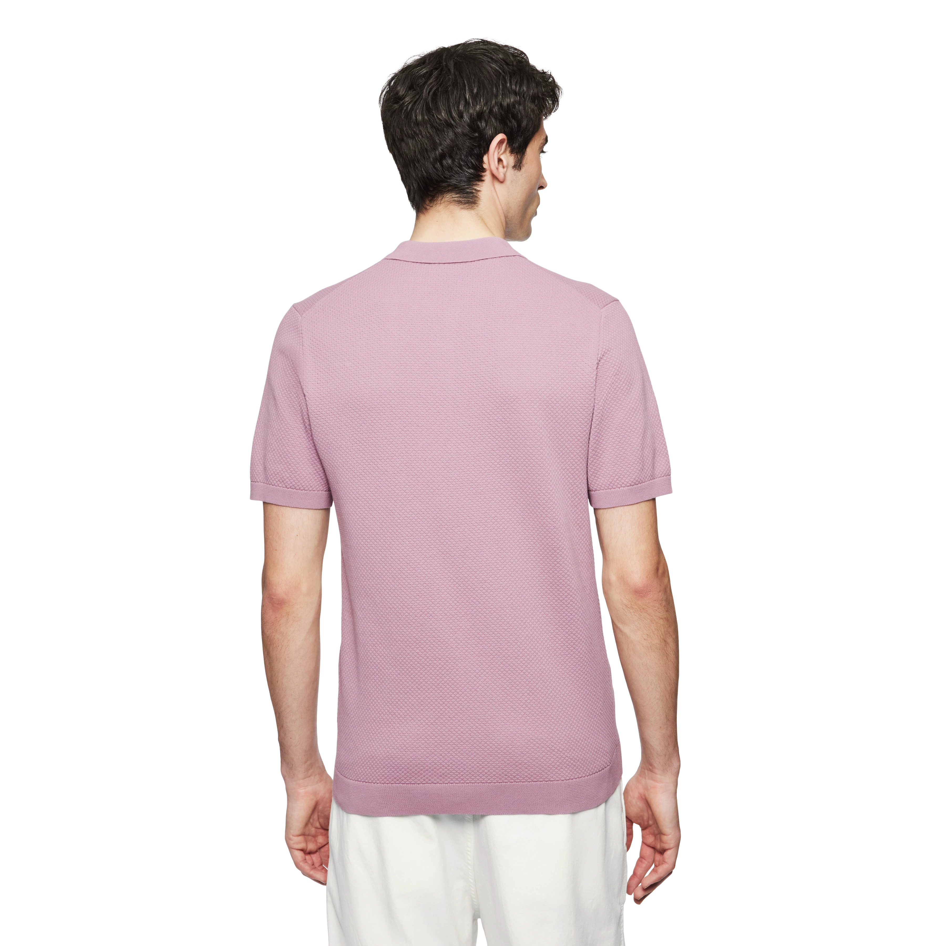 TRITON - Polo-Shirt in Baumwolle - Herren - lila - Rückansicht