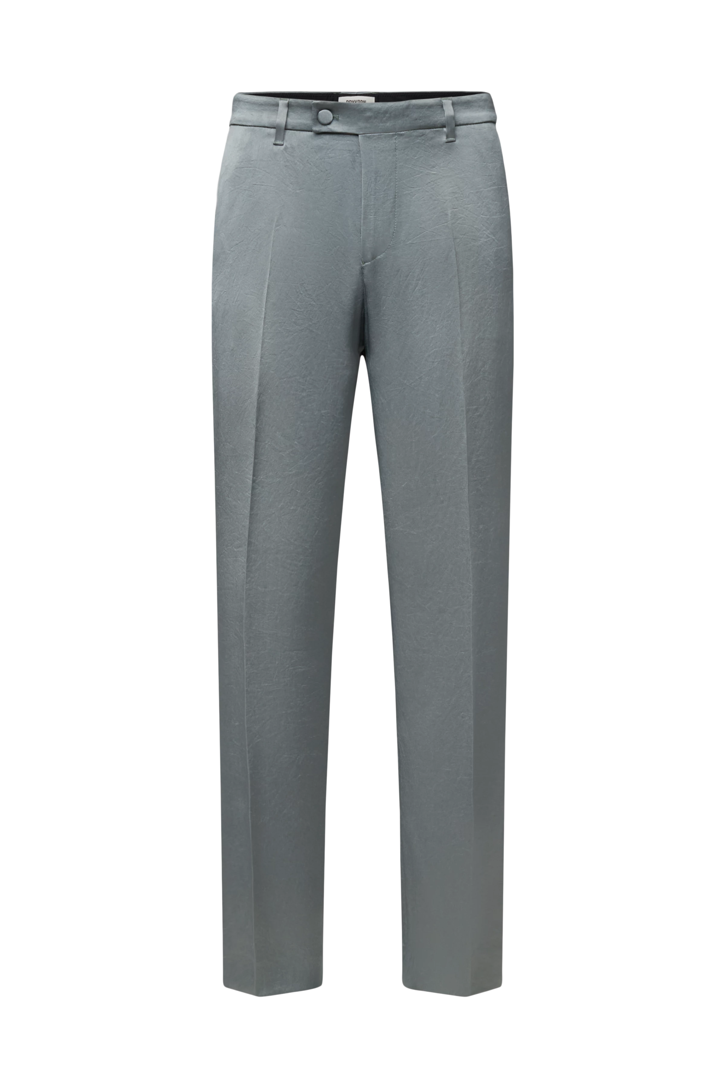 NOXEN - Klassiske bukser i satin - men - grøn - Freisteller Frontansicht