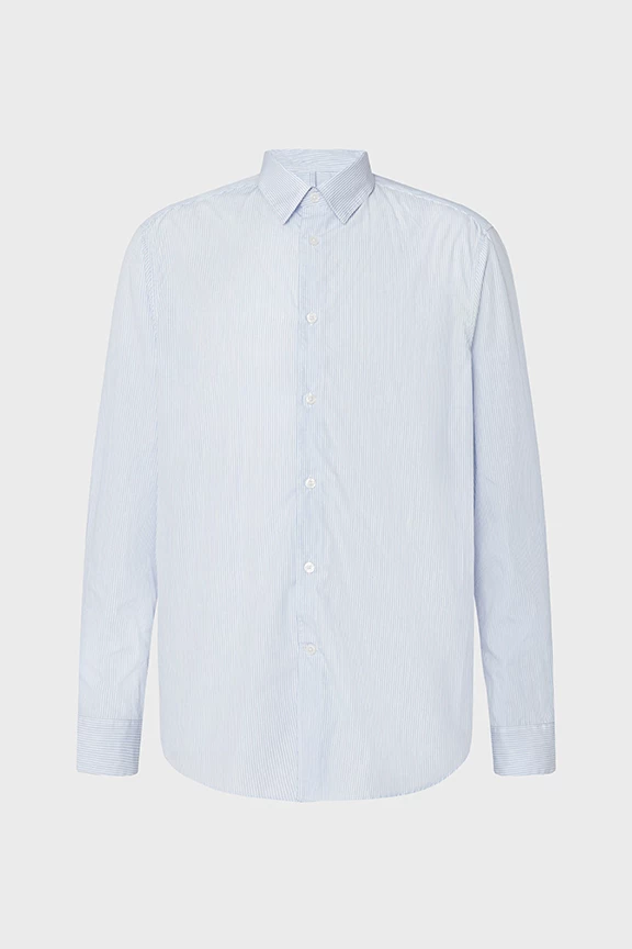 RAMIS - Regular Fit Hemd mit Streifendessin - Herren - blau - Freisteller Frontansicht