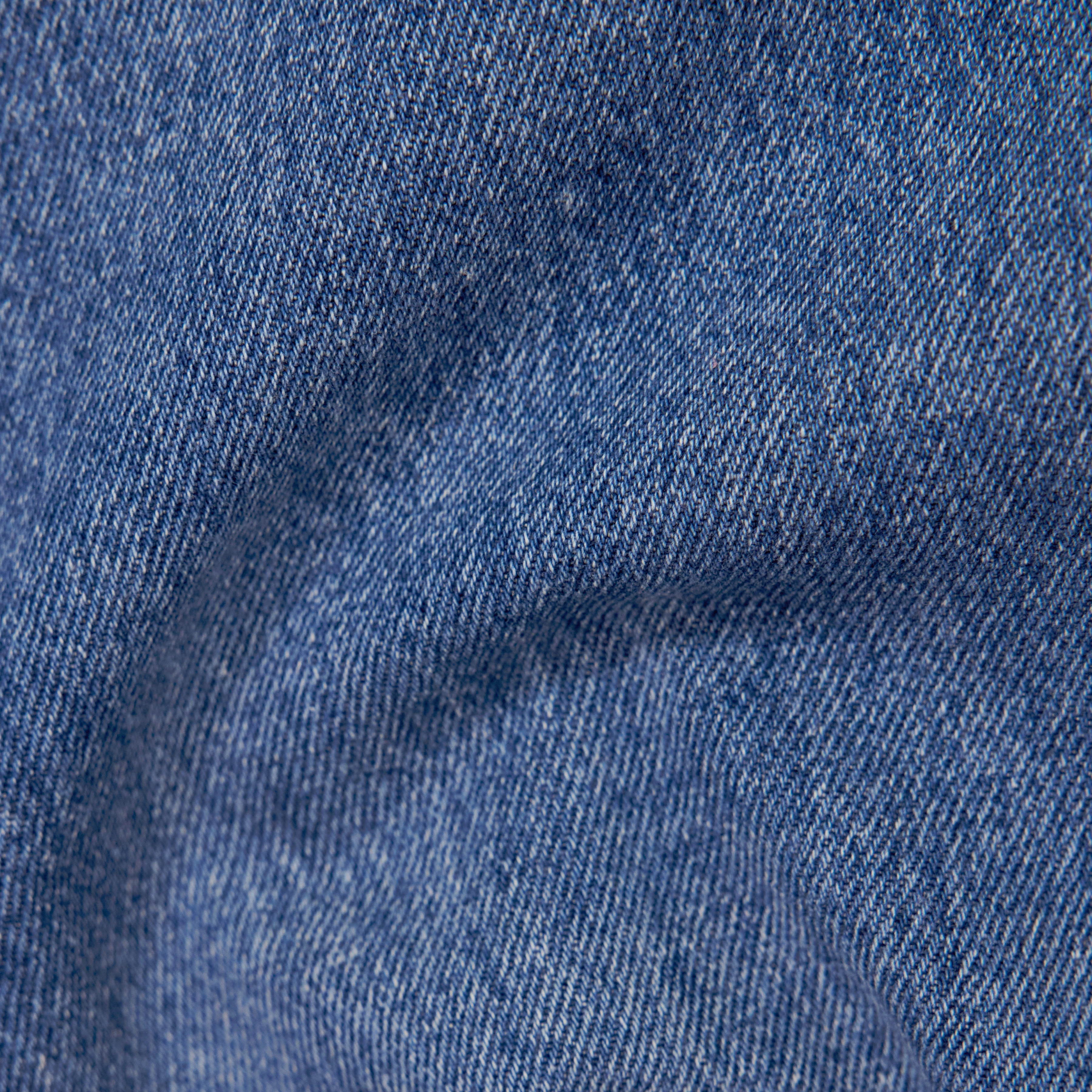 FLUNG - Mid-waist jeans af ren bomuld - women - blå - Materialbild (B2C)