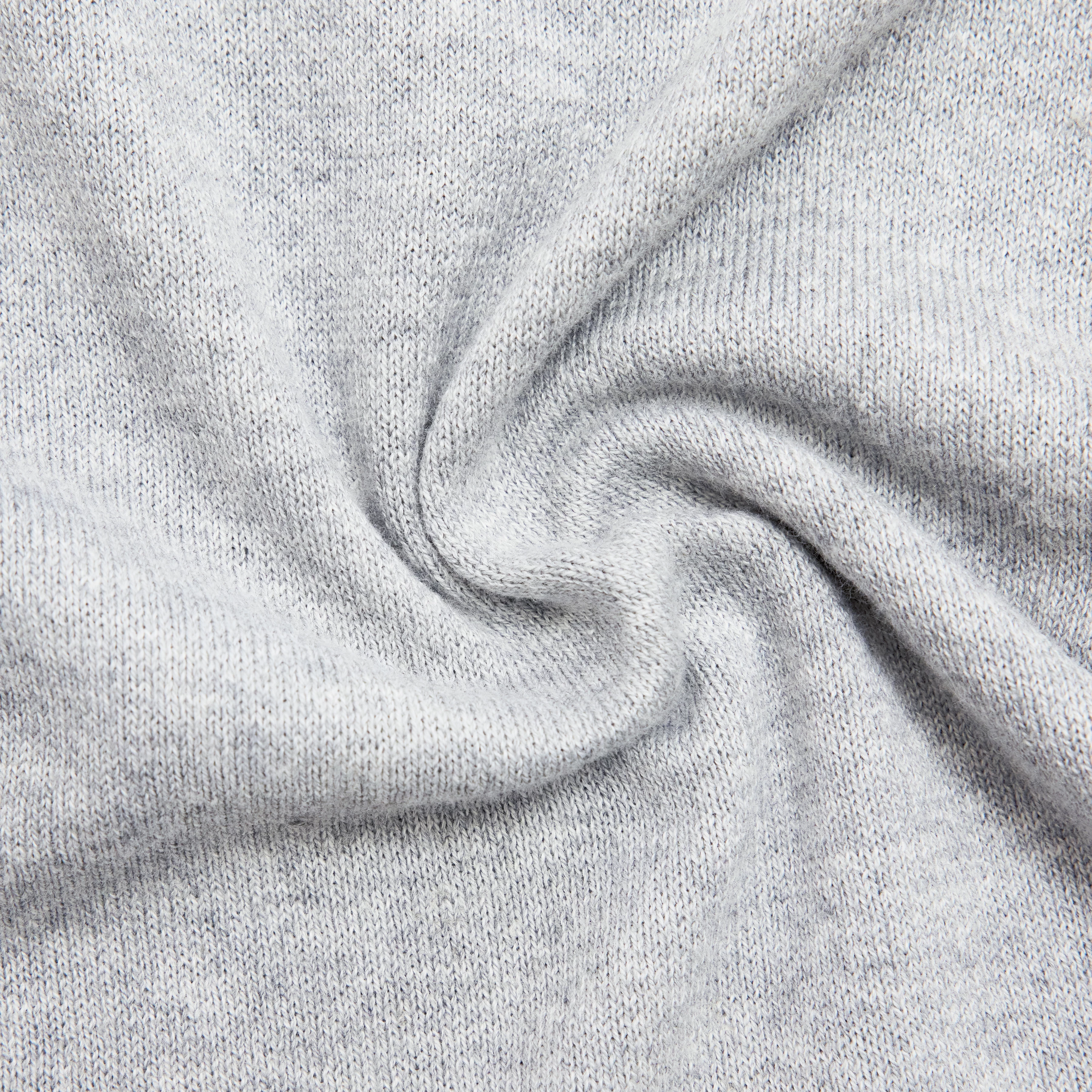 FINIA_2 - Knitted cotton-cashmere blend T-shirt - women - grey - Materialbild (B2C)