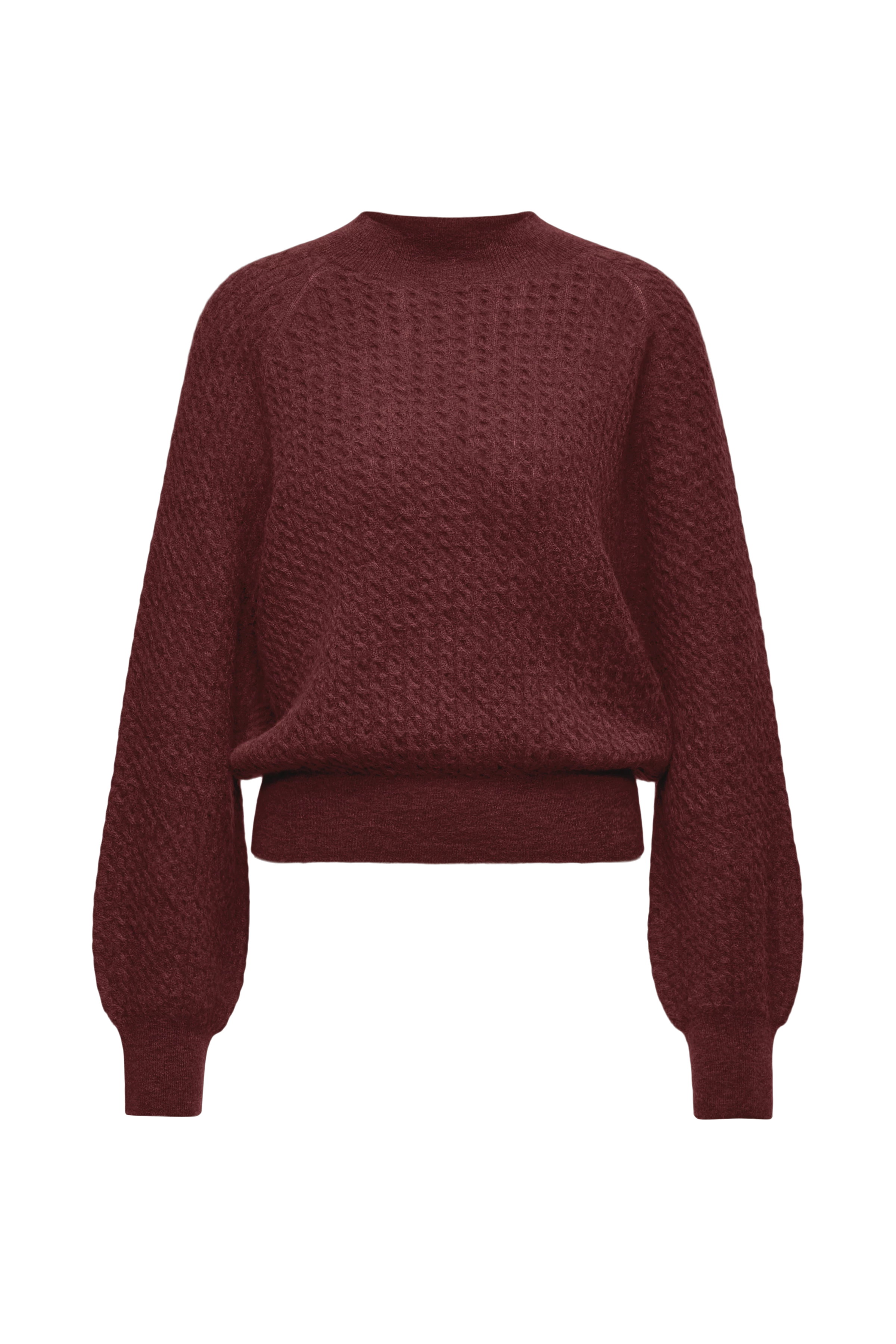 LARELYA_2 - Pullover in luxuriösem Suri Alpaka-Mix - Damen - rot - Freisteller Frontansicht