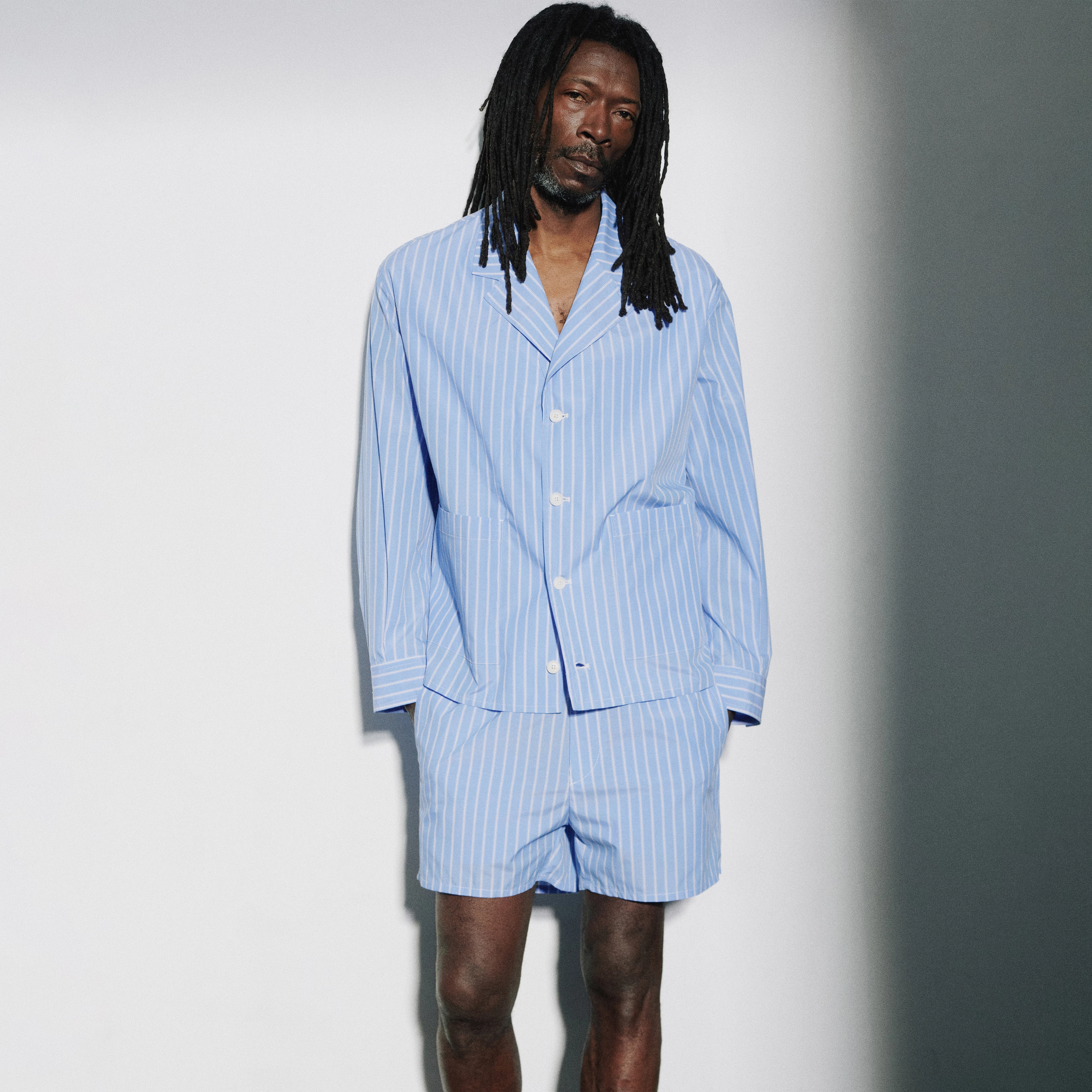 KORY - Shorts with a technical touch. - men - blue