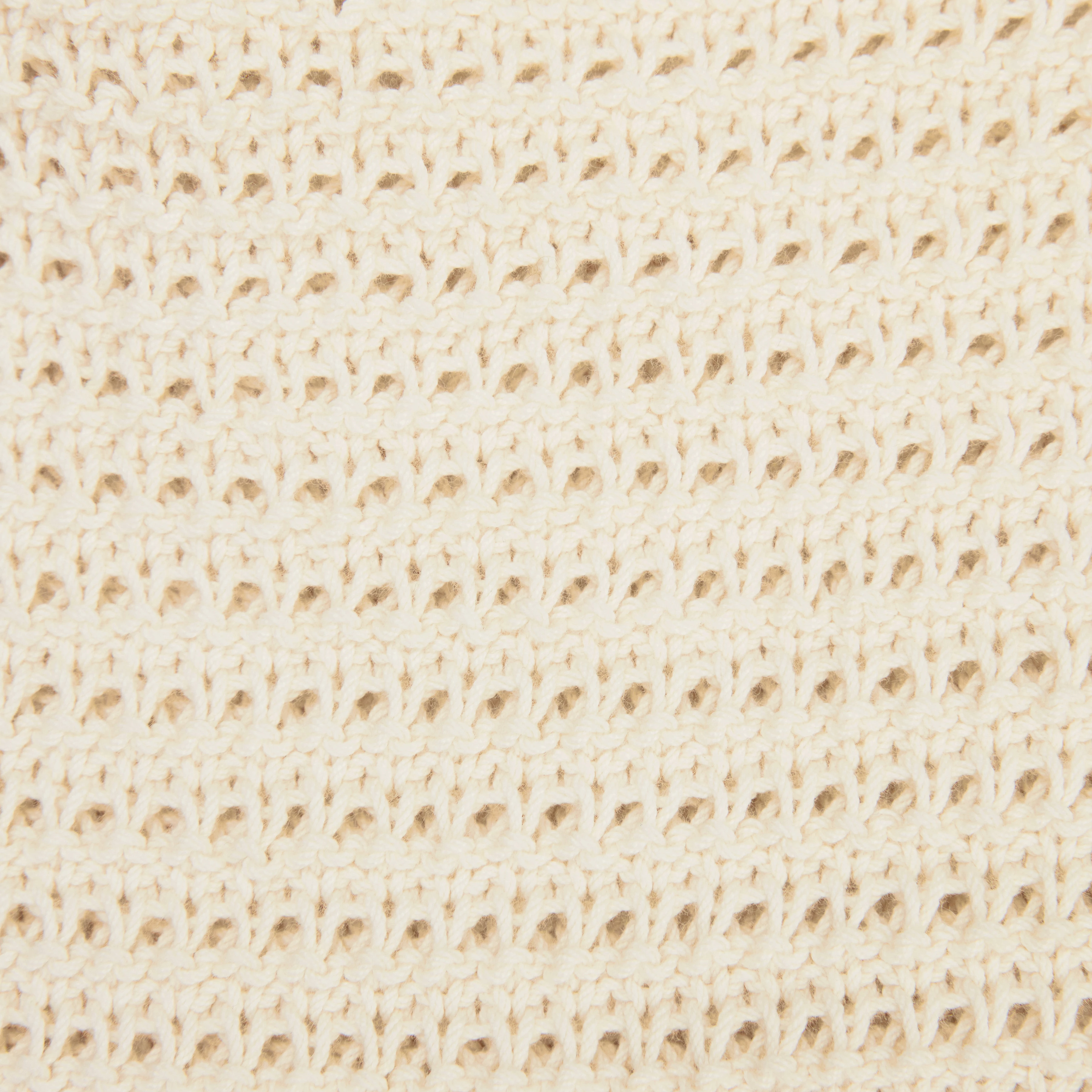 SILSY - Oversized cotton cardigan - women - off white - Materialbild (B2C)