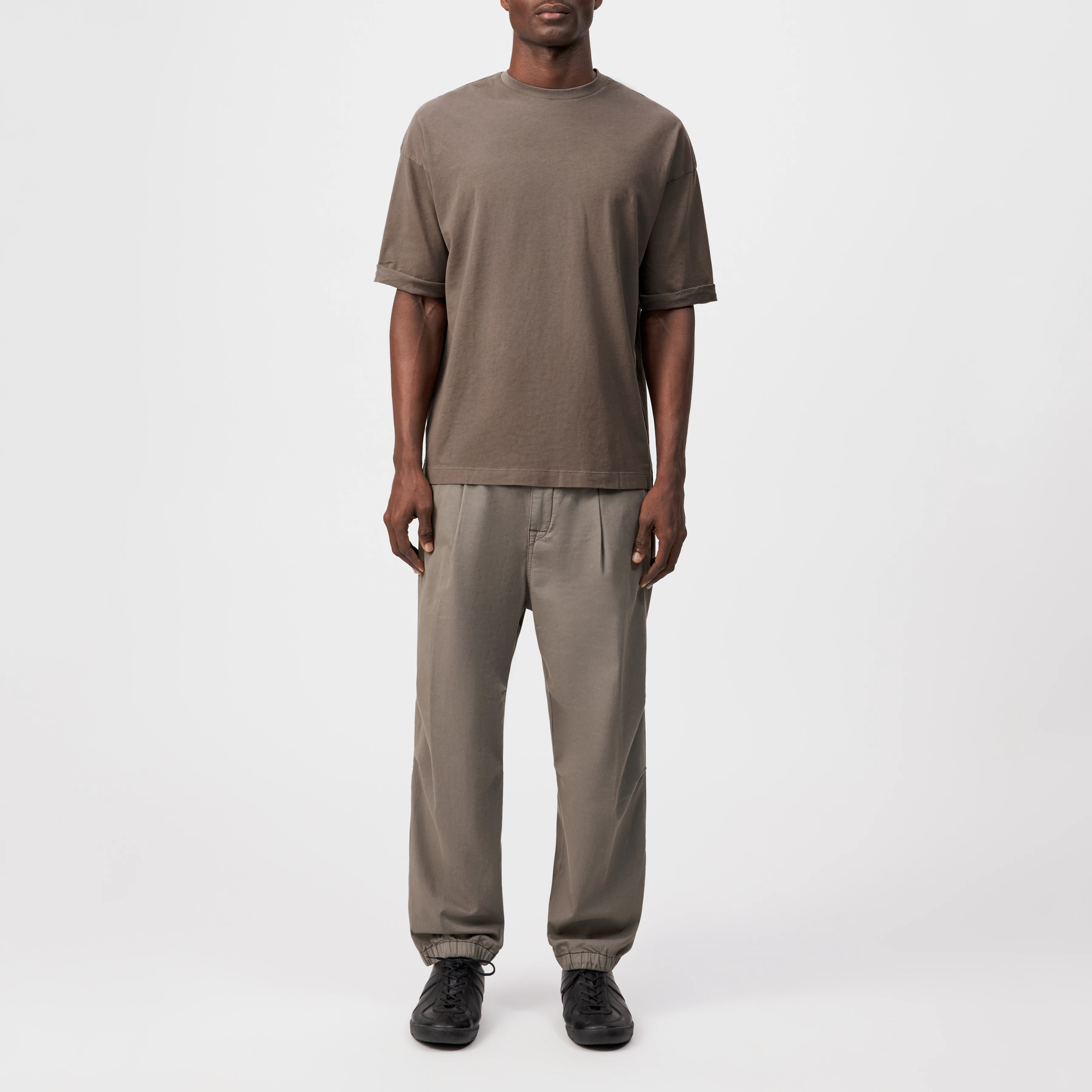 LIROG_C - Pantalon utilitaire en mélange de coton - men - marron - Ganzkörper-Frontansicht