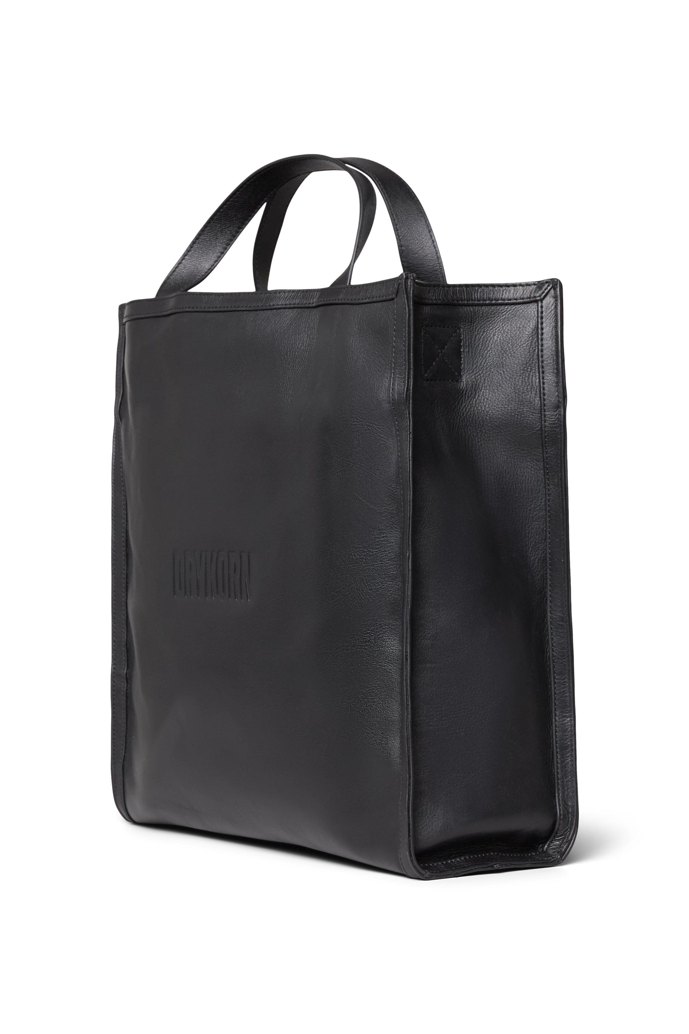 JODY - Tasche in Leder - Unisex - schwarz - Freisteller Rückansicht