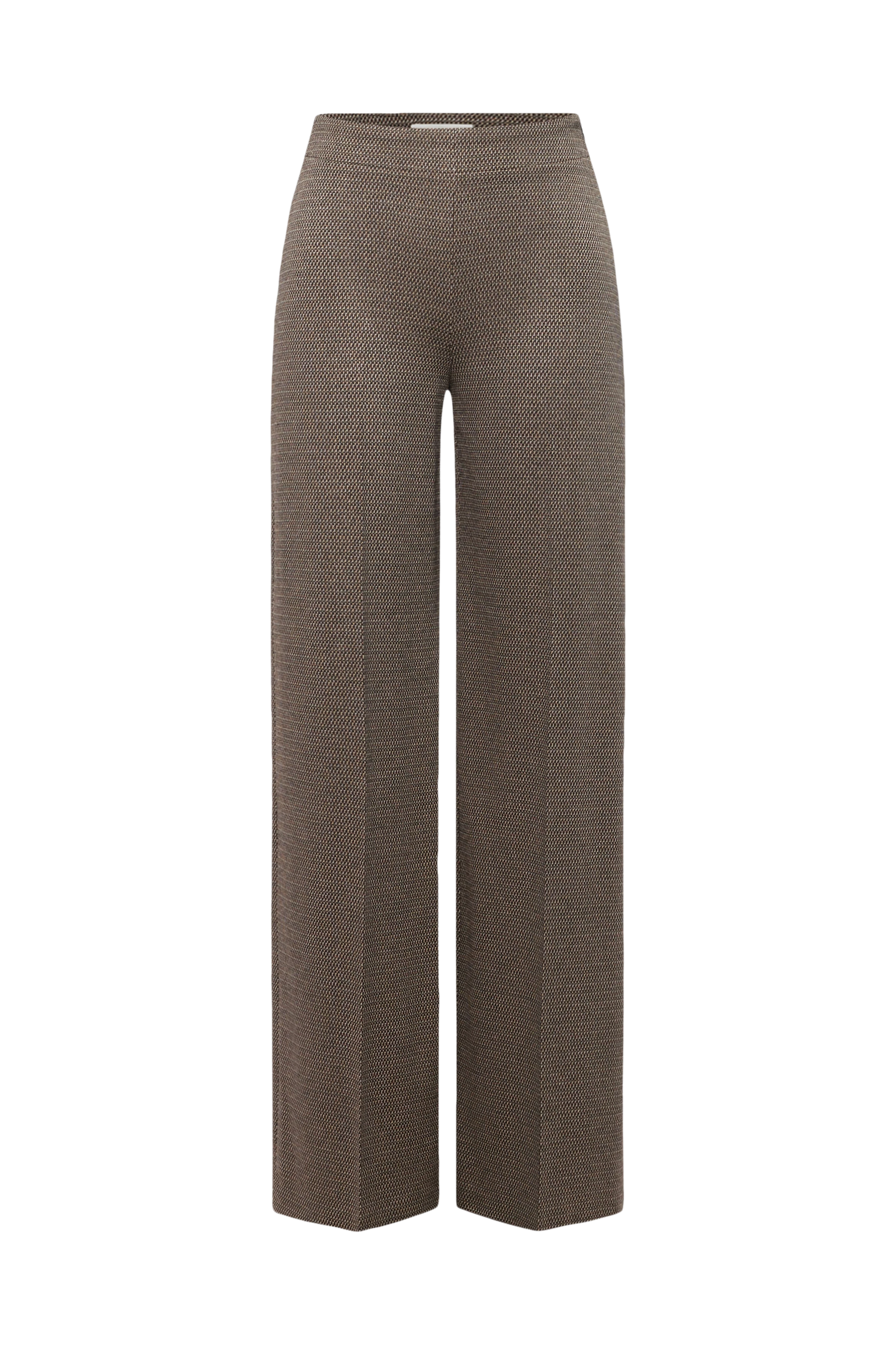 BEFORE - Marlenehose in Jacquard - Damen - braun - Freisteller Frontansicht