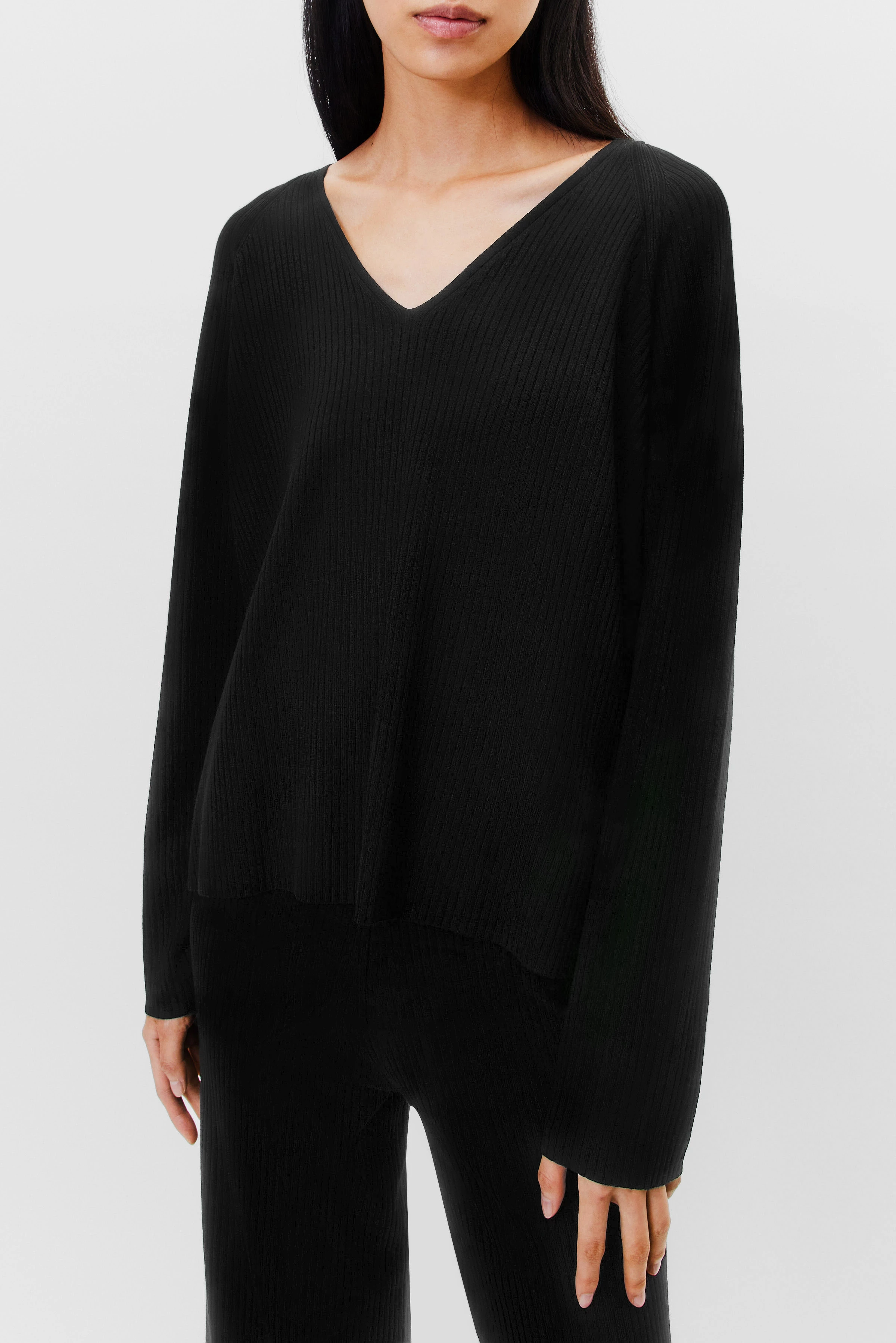 LYNETTE - jumper in viscose mix - women - Natural Aluminium - Seitenansicht