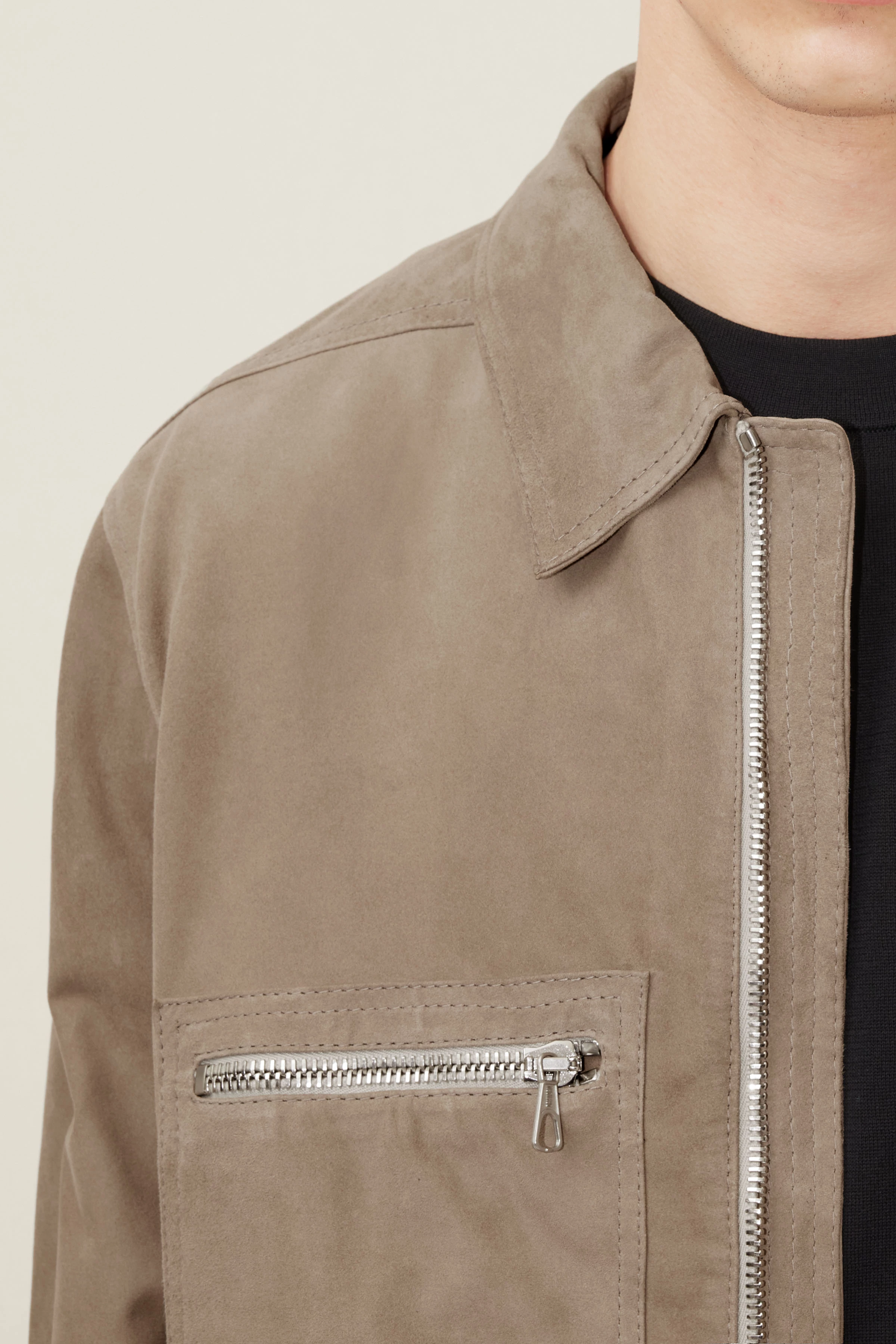 Men leather jacket TOMA in brown from DRYKORN Men leather jacket TOMA in brown from DRYKORN