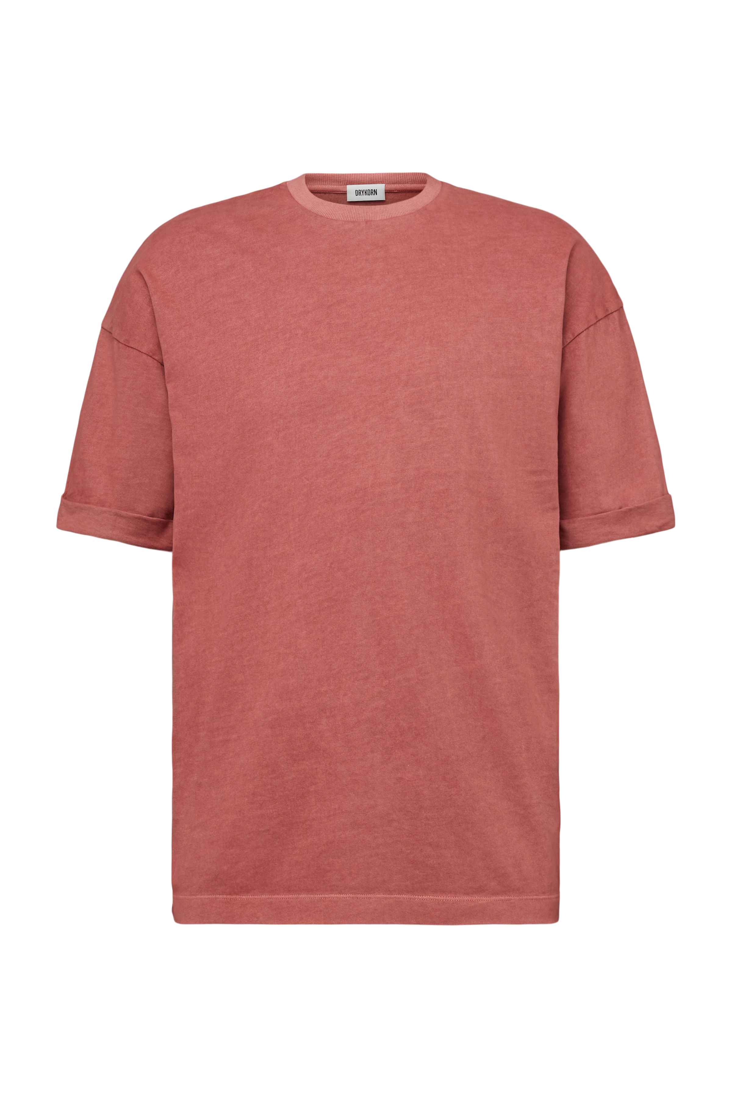 NOLIEN - Loose T-shirt in soft jersey - men - orange - Freisteller Frontansicht