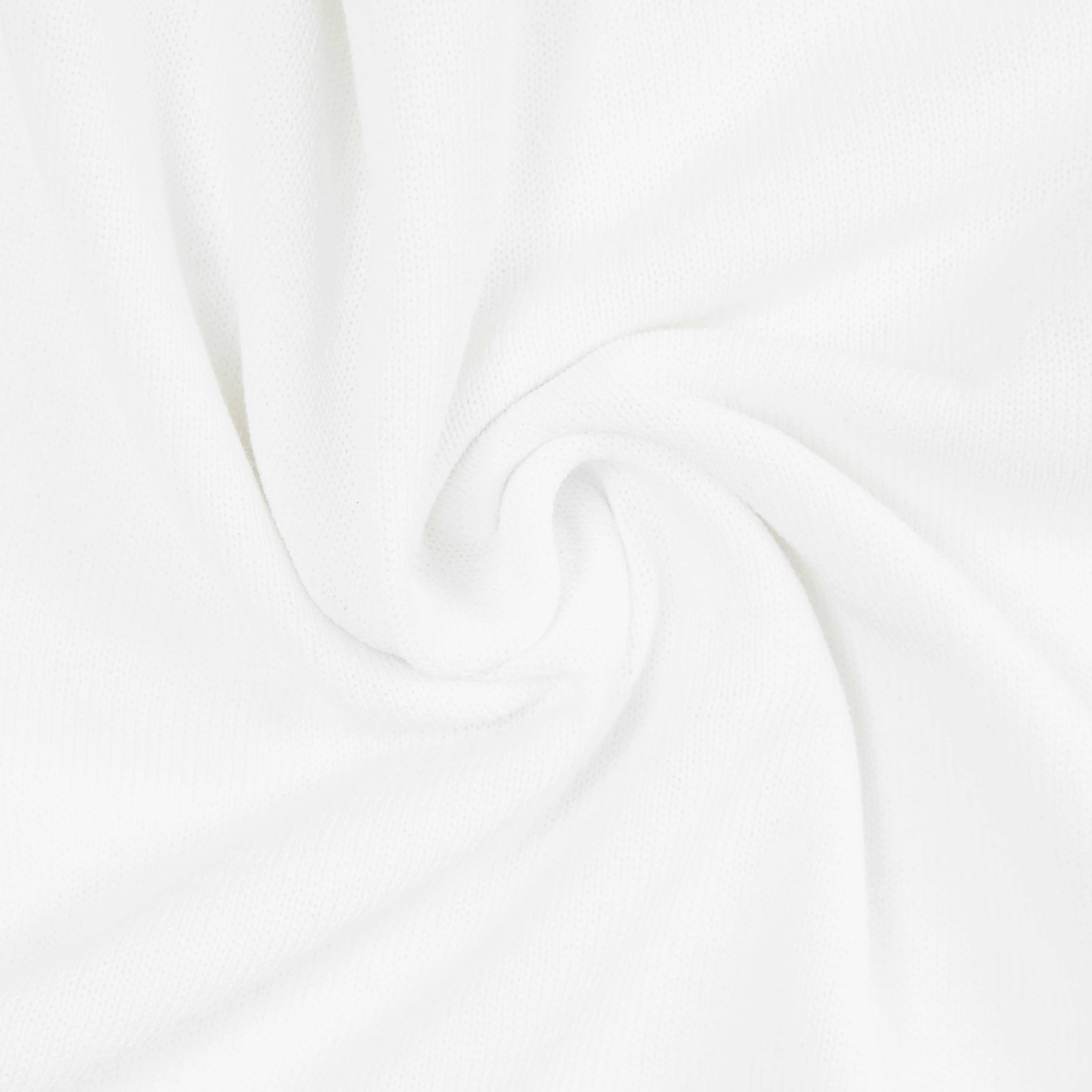 DILARY - Casual gebreid T-shirt in crêpe katoen - dames - wit - Materialbild (B2C)