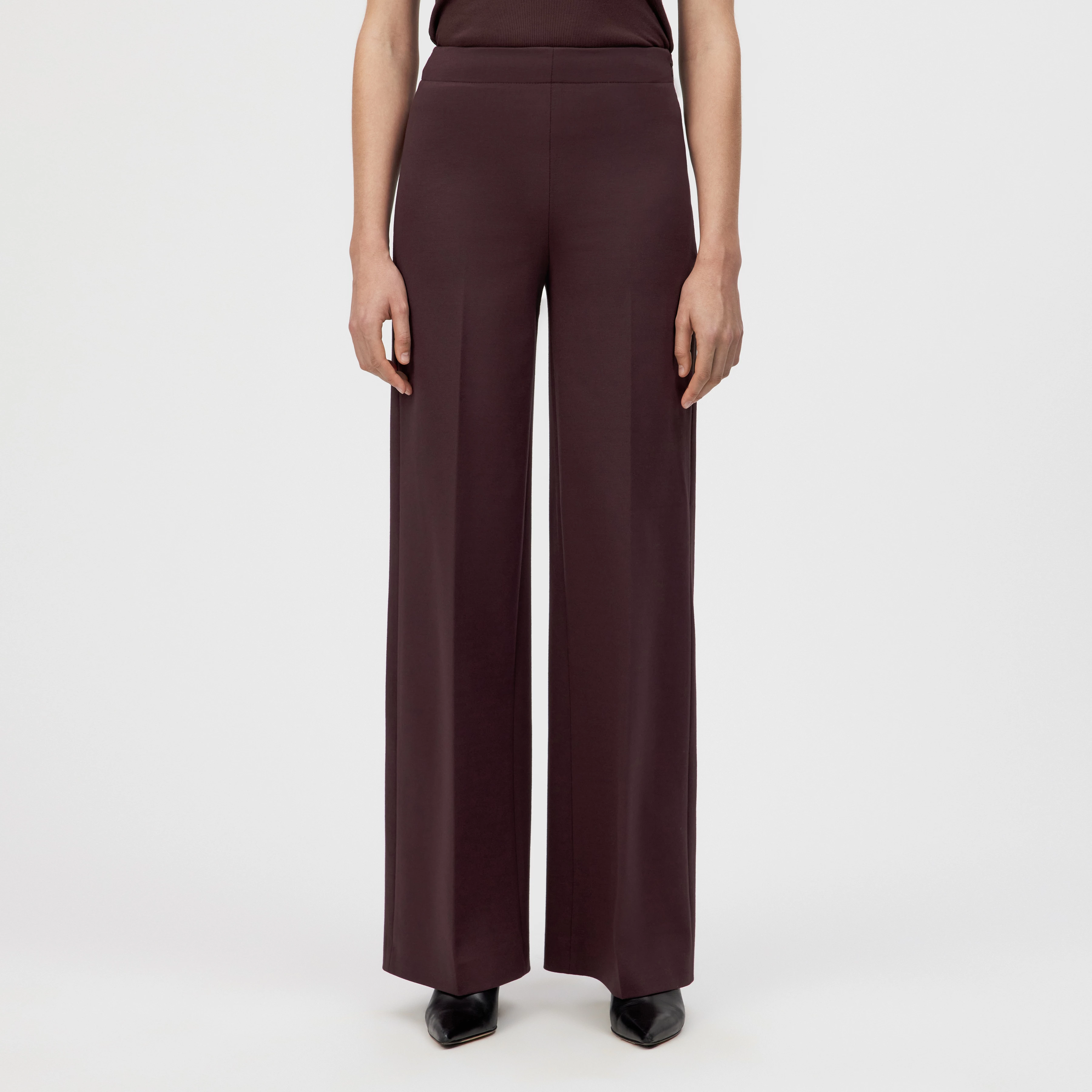 BEFORE - Marlenehose in Viskose-Mix - Damen - rot - Frontansicht