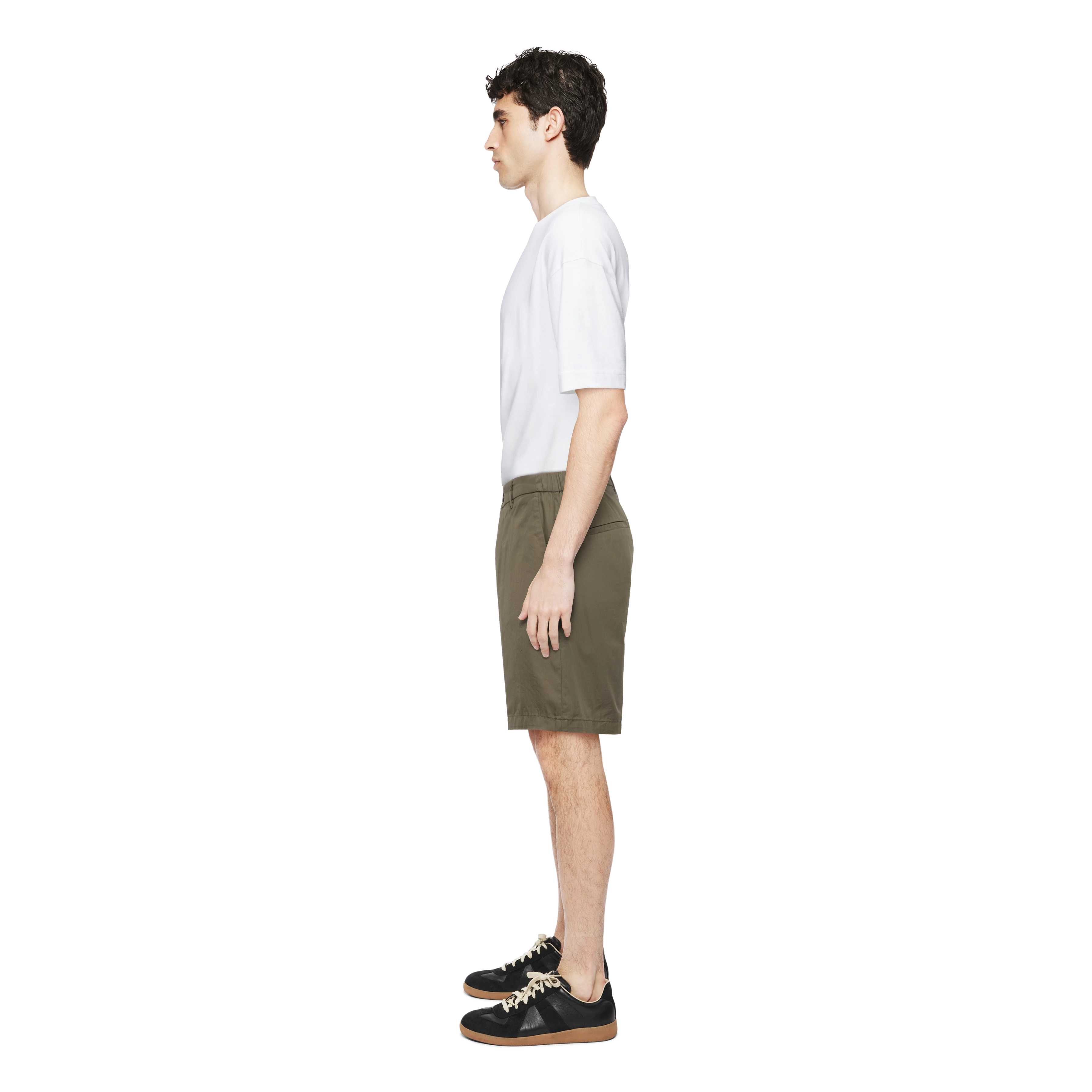 YASAN - Shorts in nylon - men - green - Seitenansicht