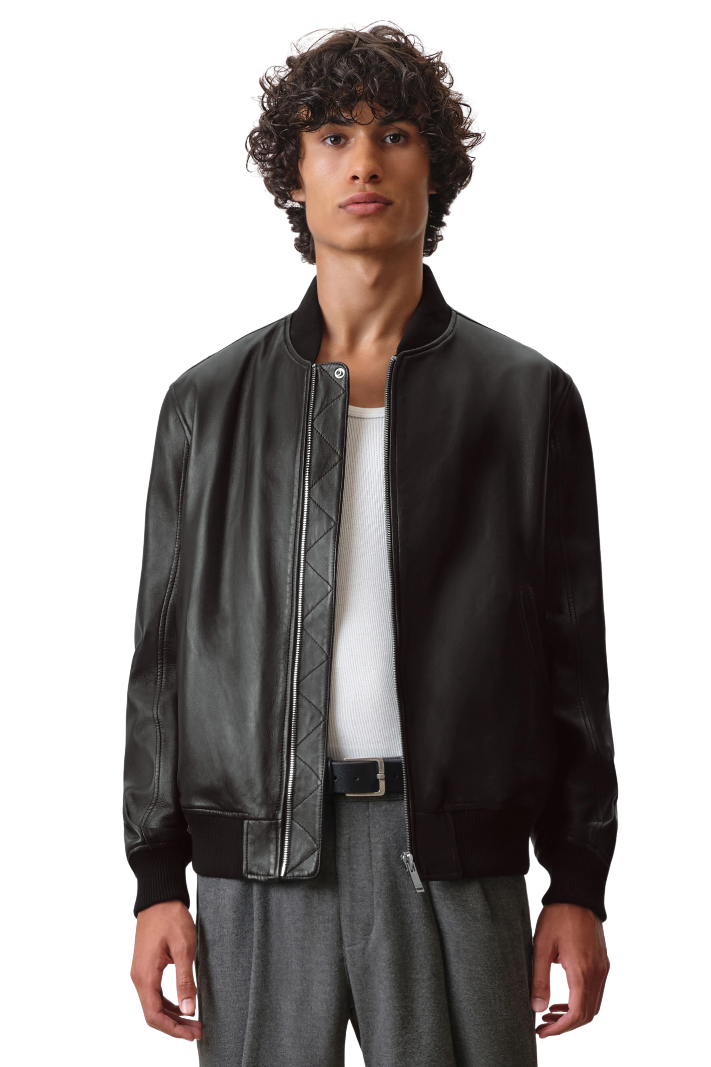 Herren Lederjacke NIMBEK in schwarz von DRYKORN