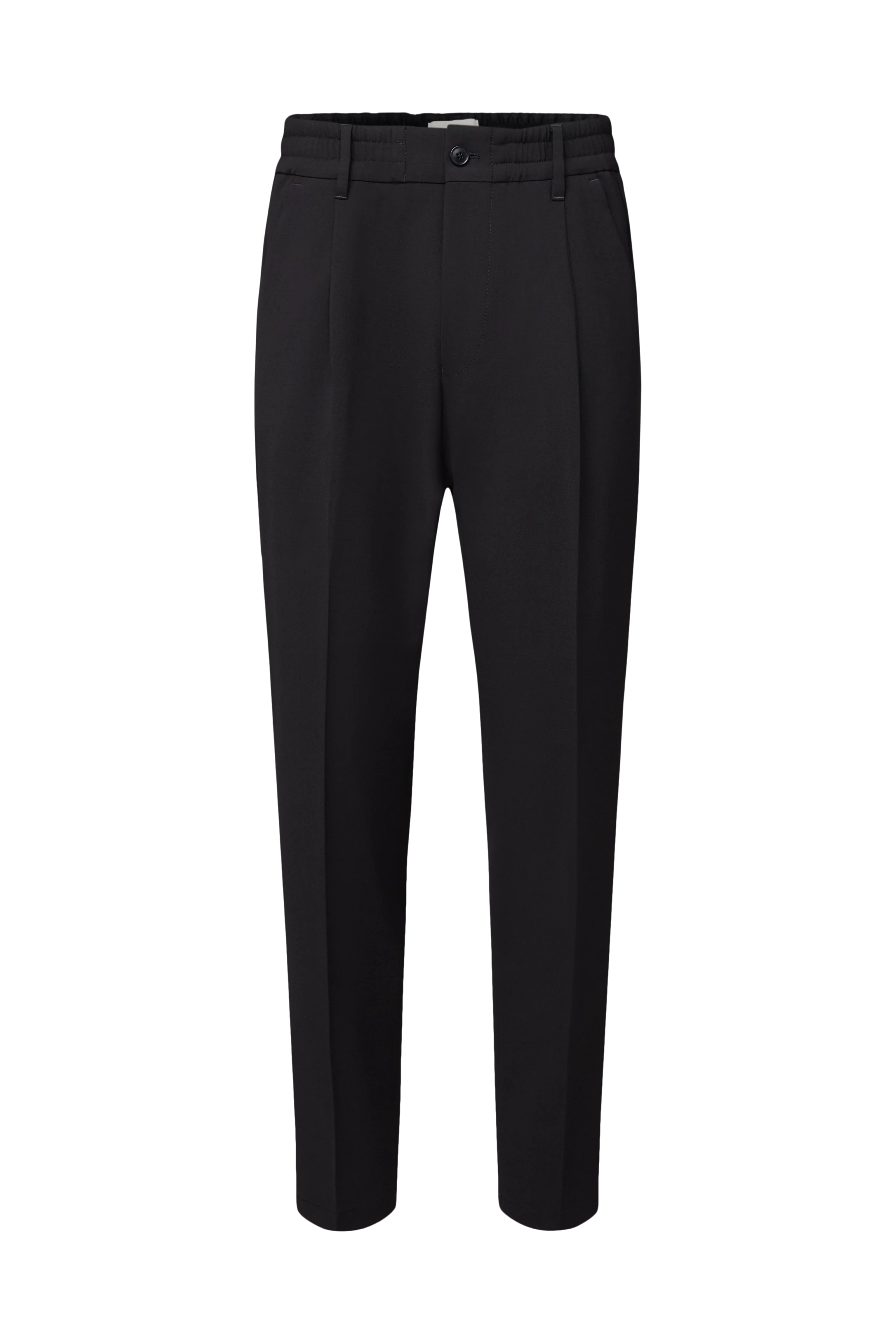 CHASY - Casual trousers with pleats in gabardine - men - Natural Aluminium - Freisteller Frontansicht