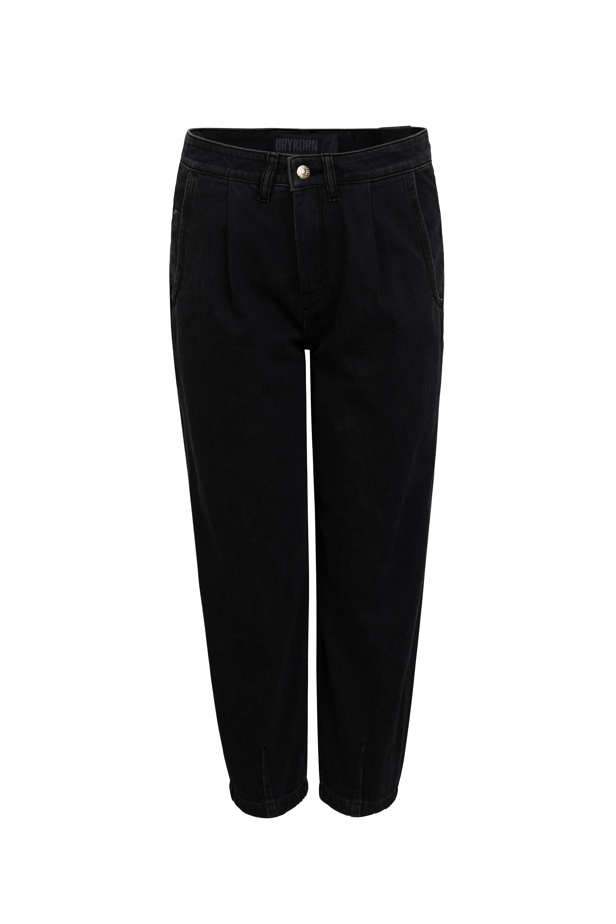 DECIDE - Mid-waist Jeans in black Denim - Damen - schwarz - Freisteller Frontansicht